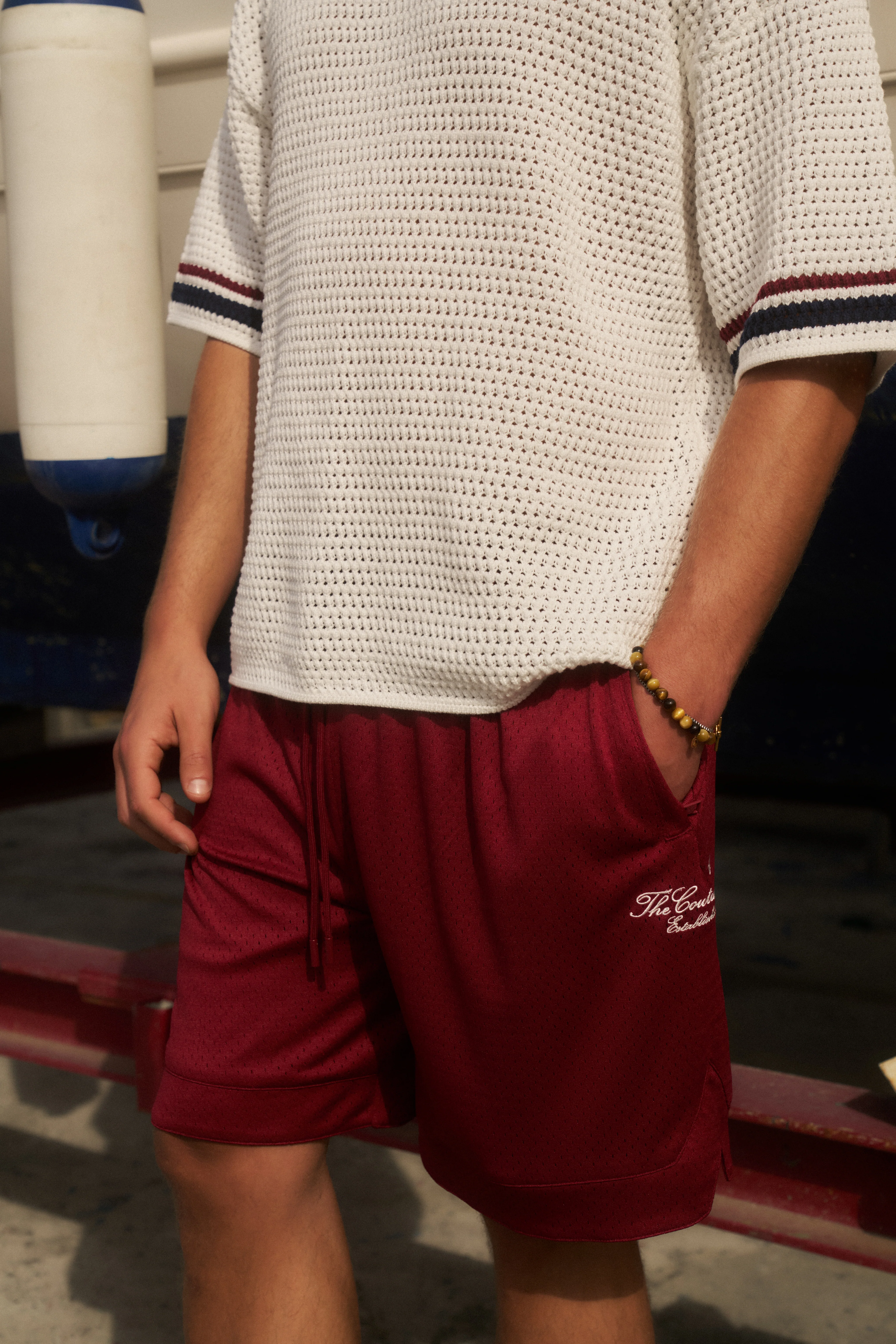 AIRTEX SHORTS - BURGUNDY - Image 3