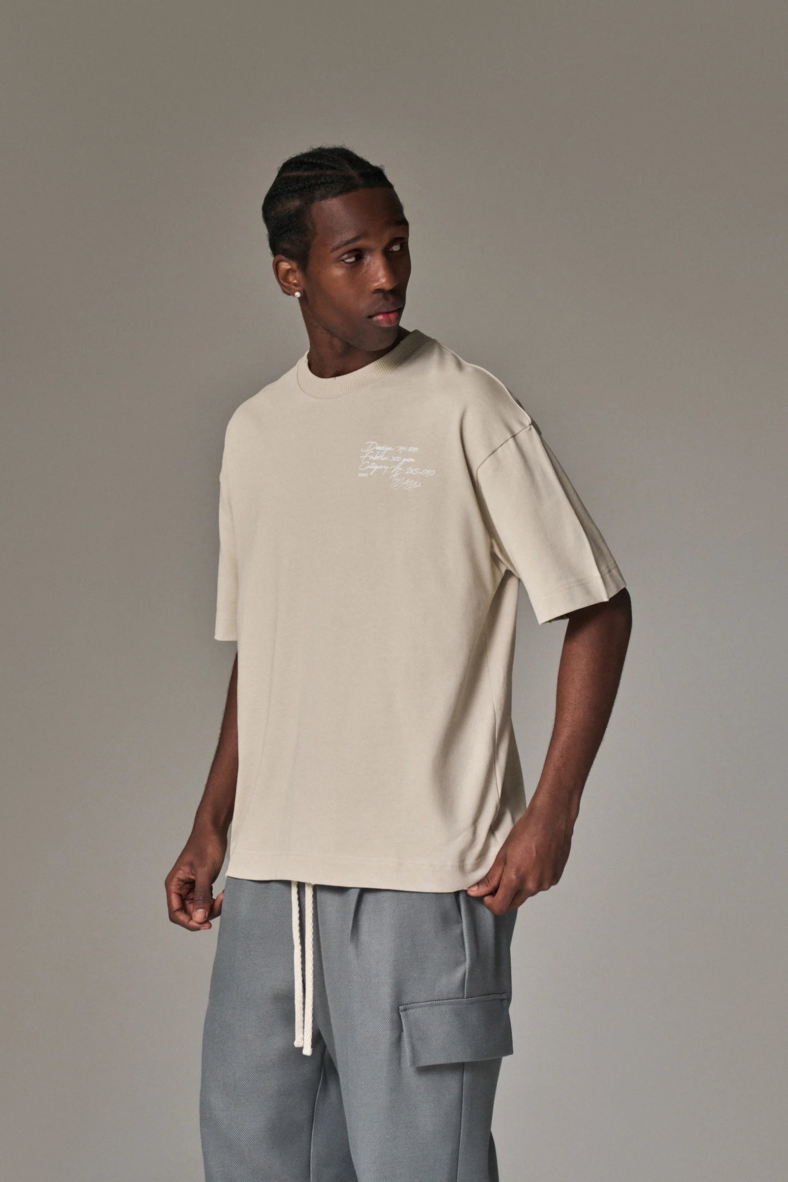 DISPLAY USE ONLY RELAXED T-SHIRT - BEIGE - Image 3