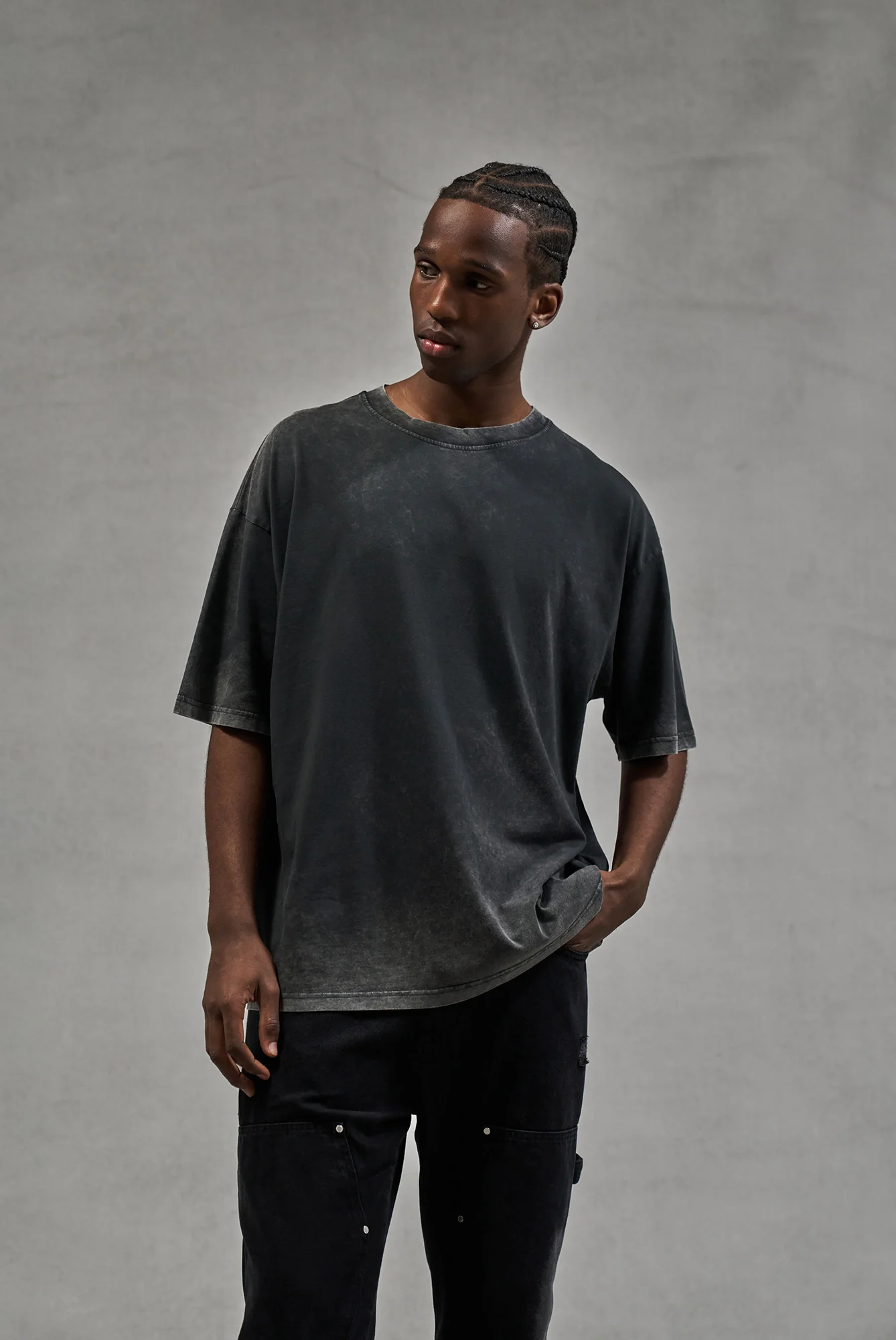 UNBRANDED RELAXED T-SHIRT - ACID WASH - Image 2