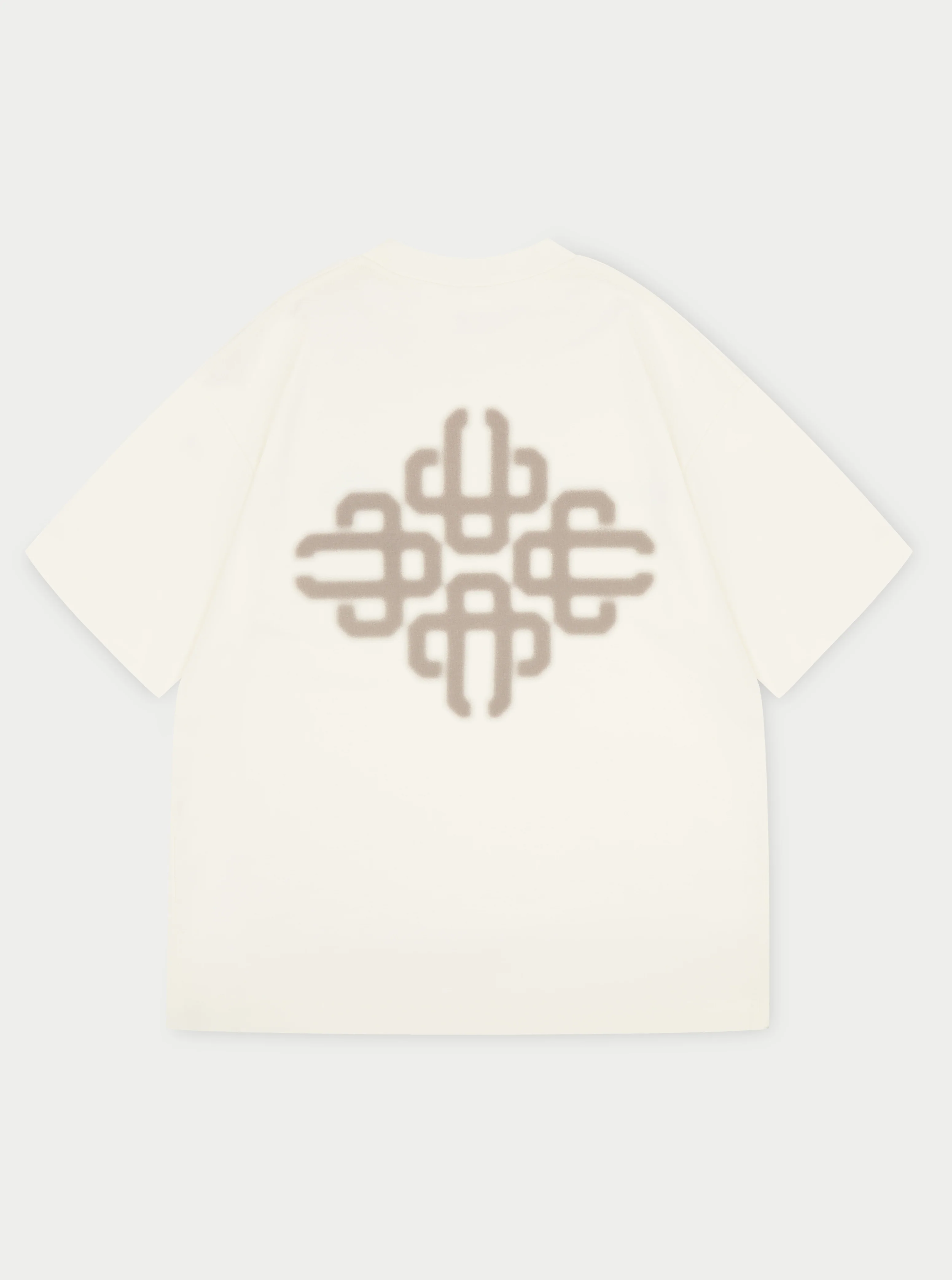BLURRED GRAPHIC EMBLEM T-SHIRT - OFF WHITE - Image 6
