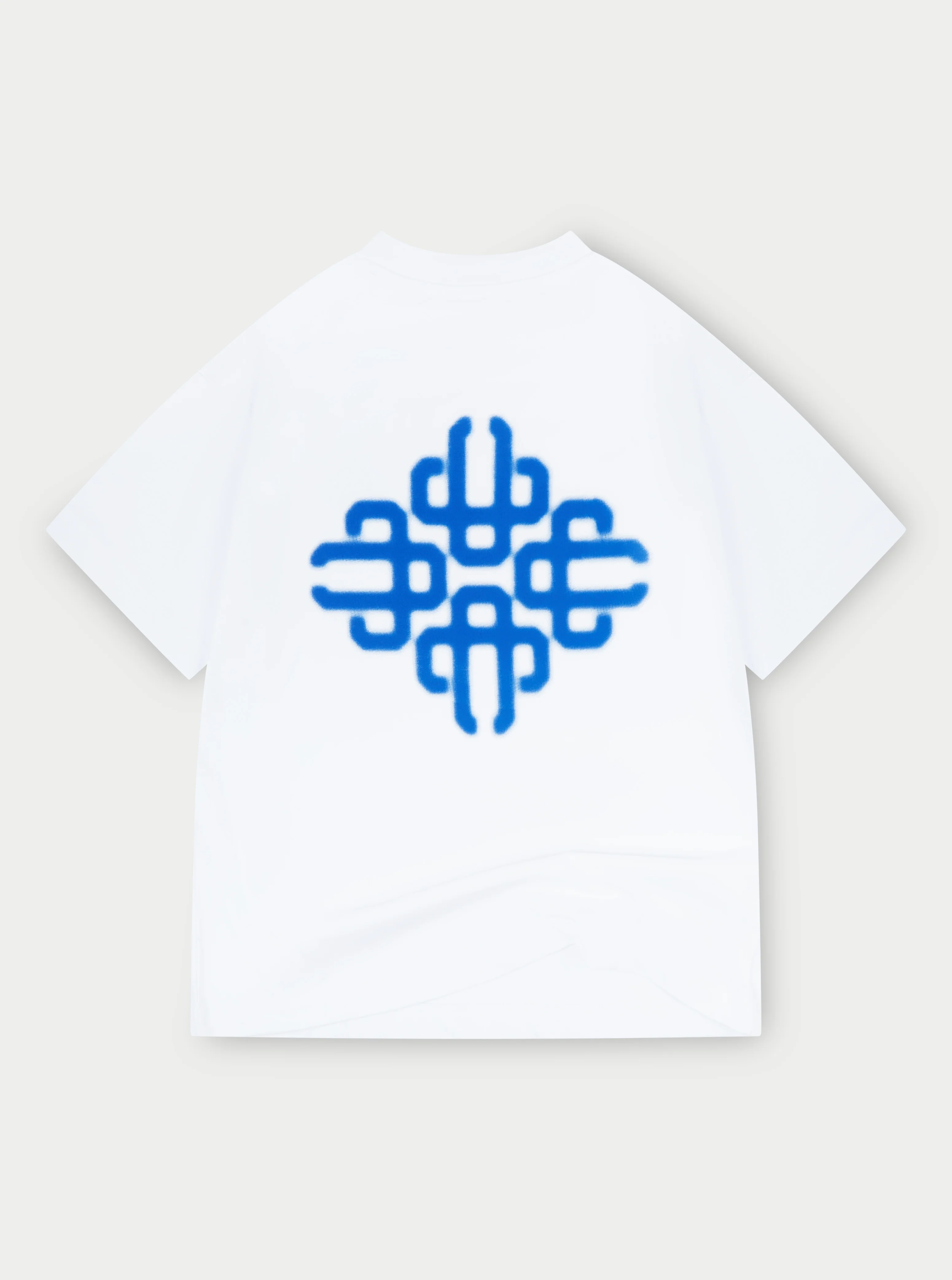 BLURRED GRAPHIC EMBLEM T-SHIRT - COBALT - Image 6
