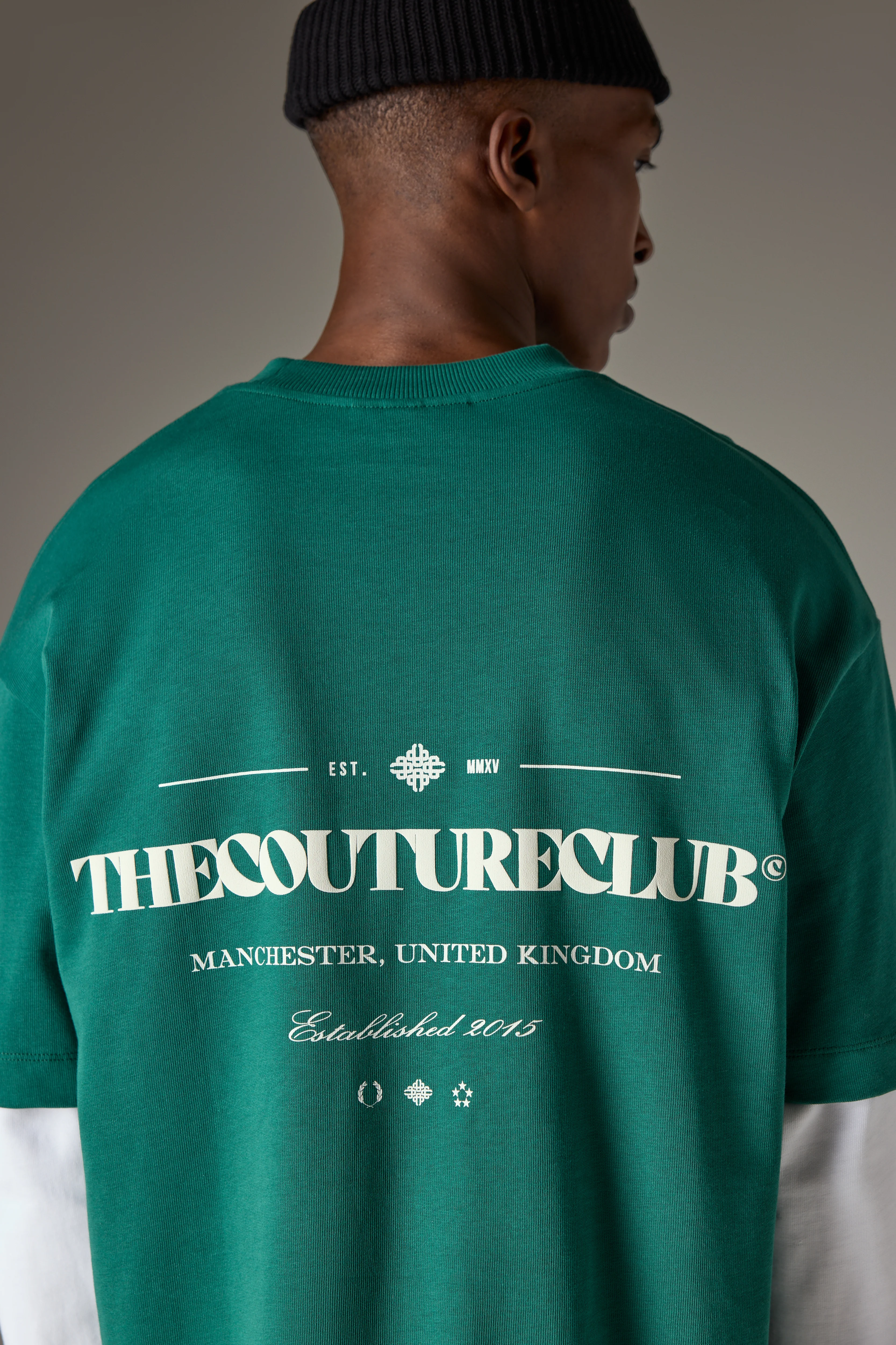 COPYRIGHT MULTI GRAPHIC T-SHIRT - FOREST GREEN - Image 5