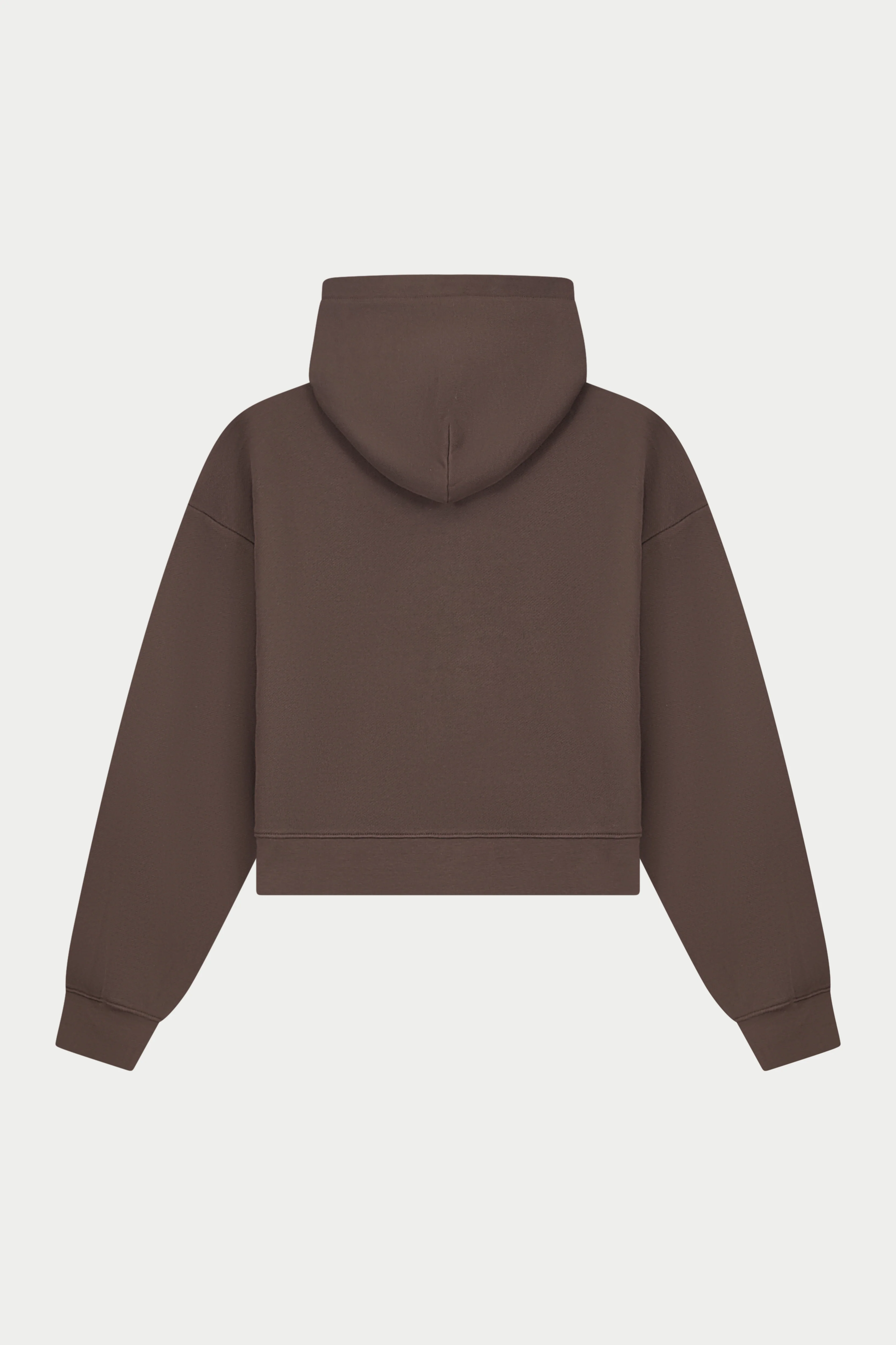 CTRE APPLIQUE ZIP THROUGH HOODIE - BROWN - Image 6
