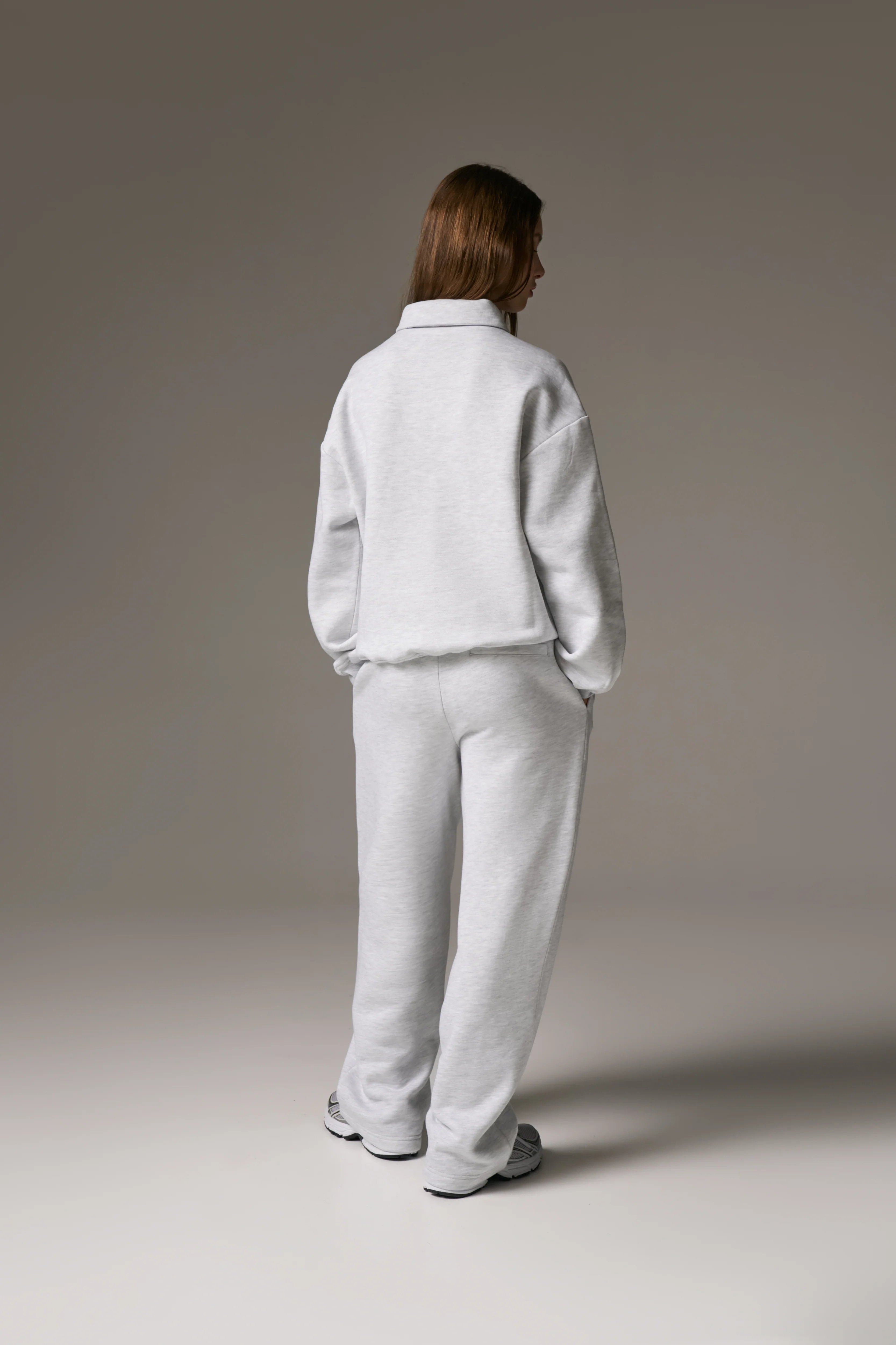 CTRE BUTTON THROUGH POLO - GREY MARL - Image 7