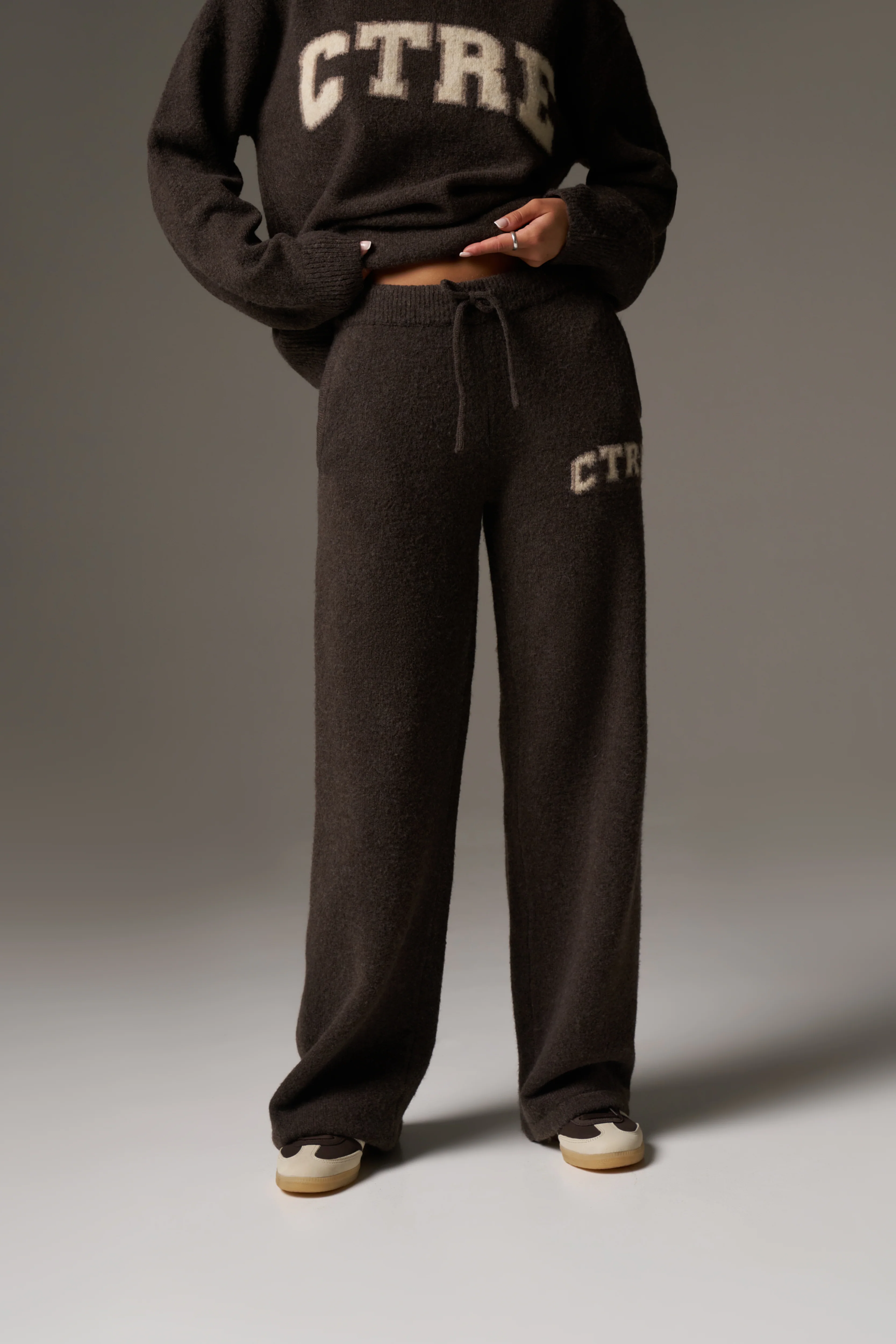 CTRE KNITTED JOGGERS - BROWN - Image 6