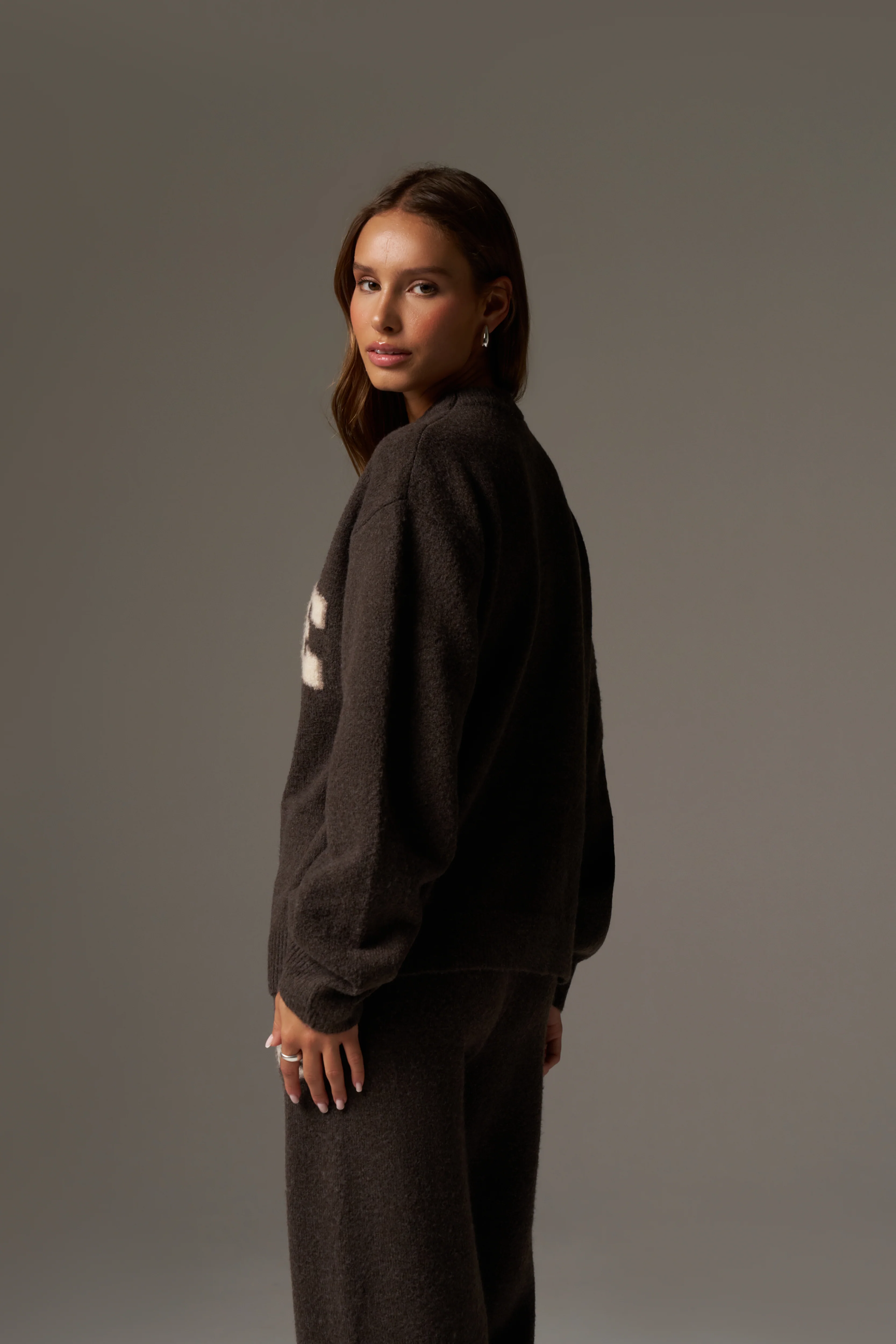 CTRE KNITTED SWEATSHIRT - BROWN - Image 5