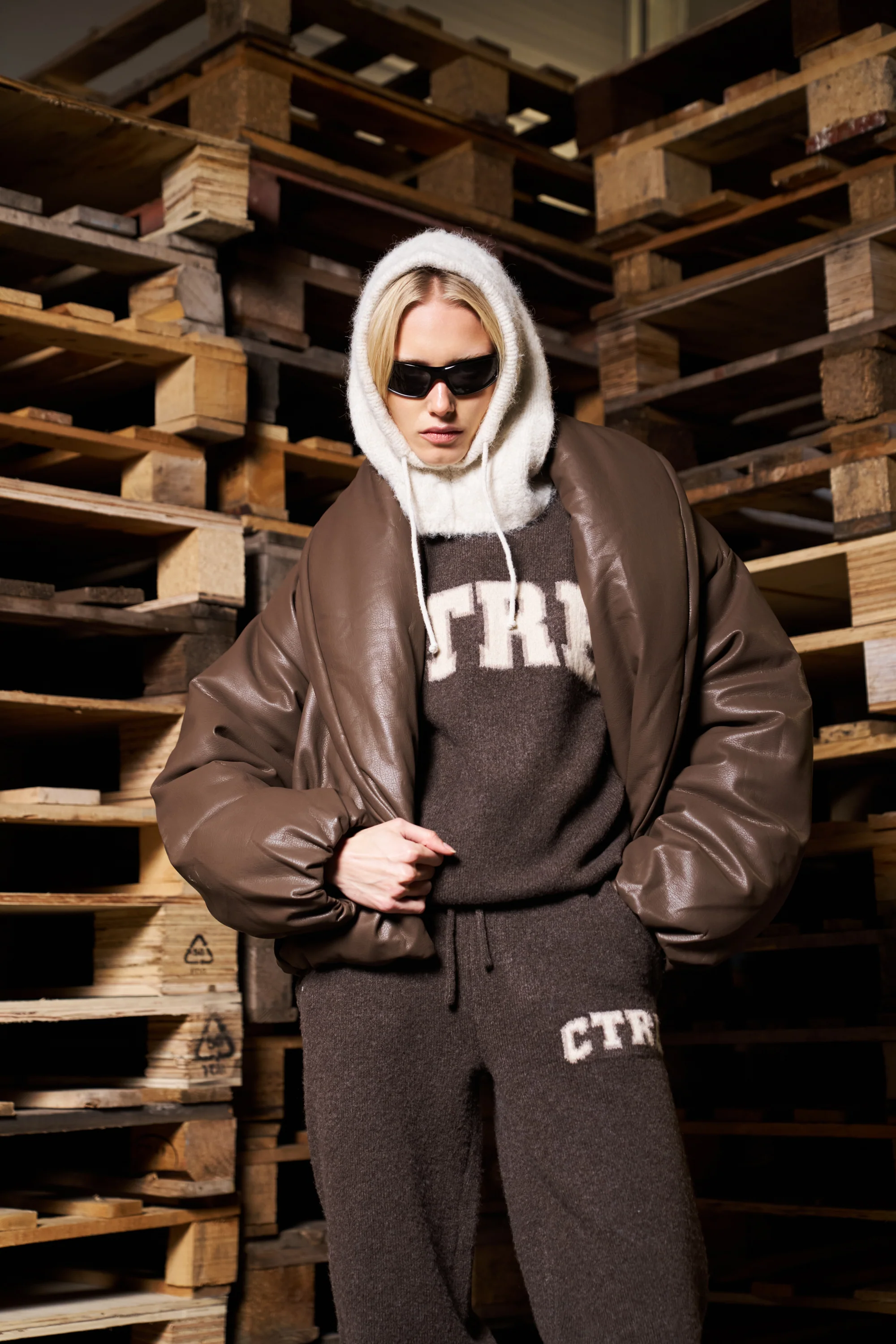 CTRE KNITTED SWEATSHIRT - BROWN - Image 8