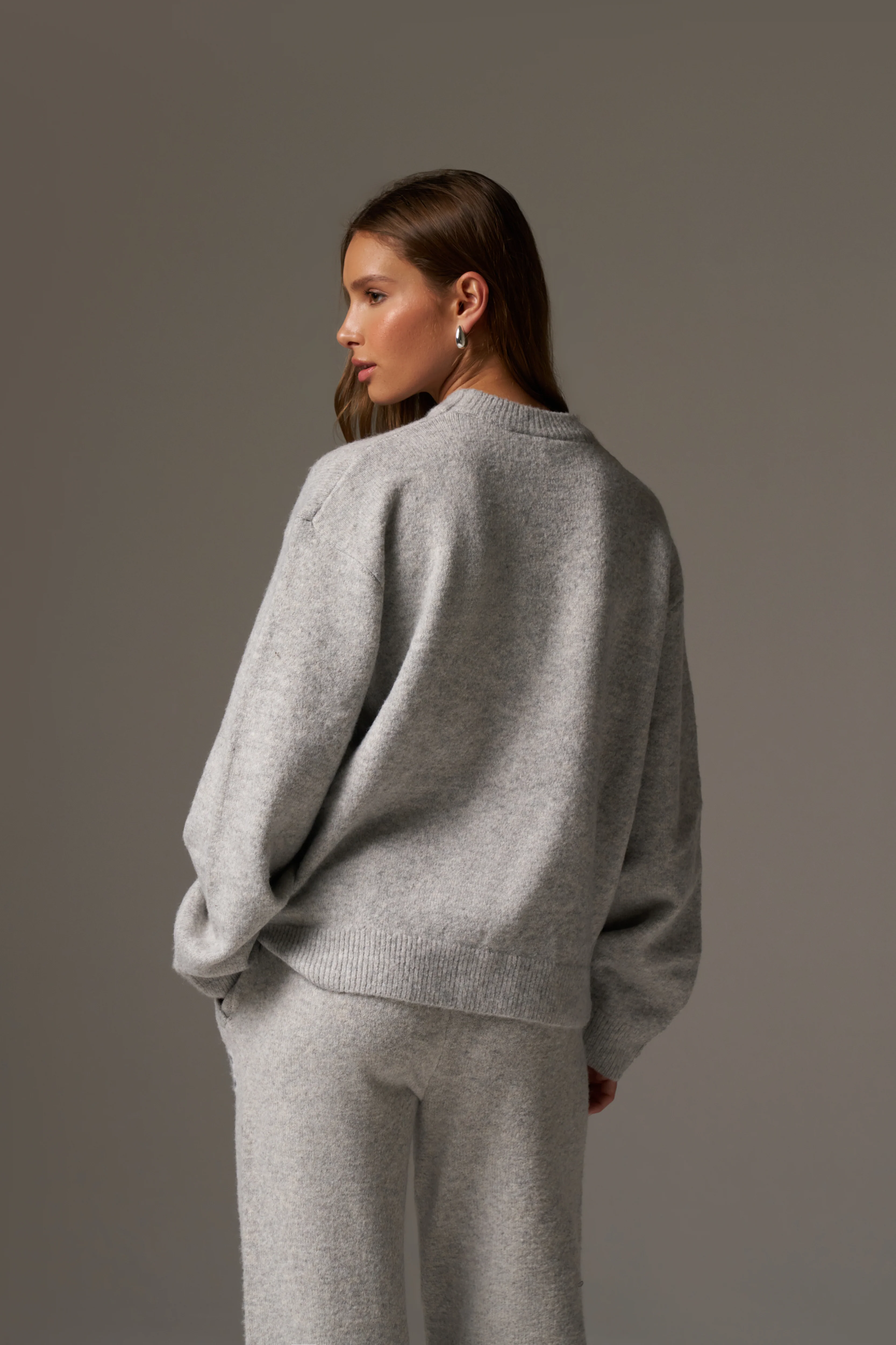CTRE KNITTED SWEATSHIRT - GREY MARL - Image 5