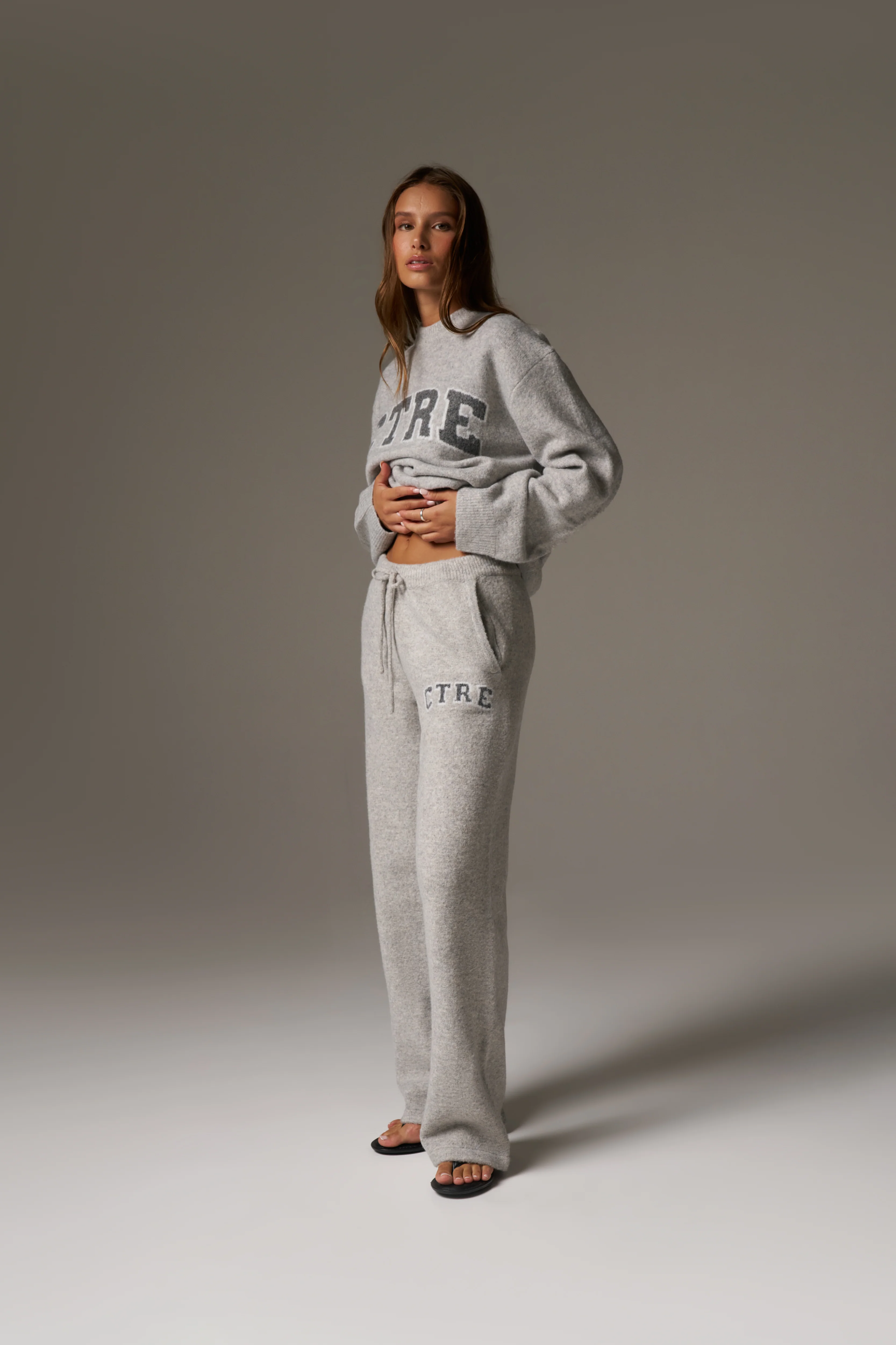 CTRE KNITTED SWEATSHIRT - GREY MARL - Image 6