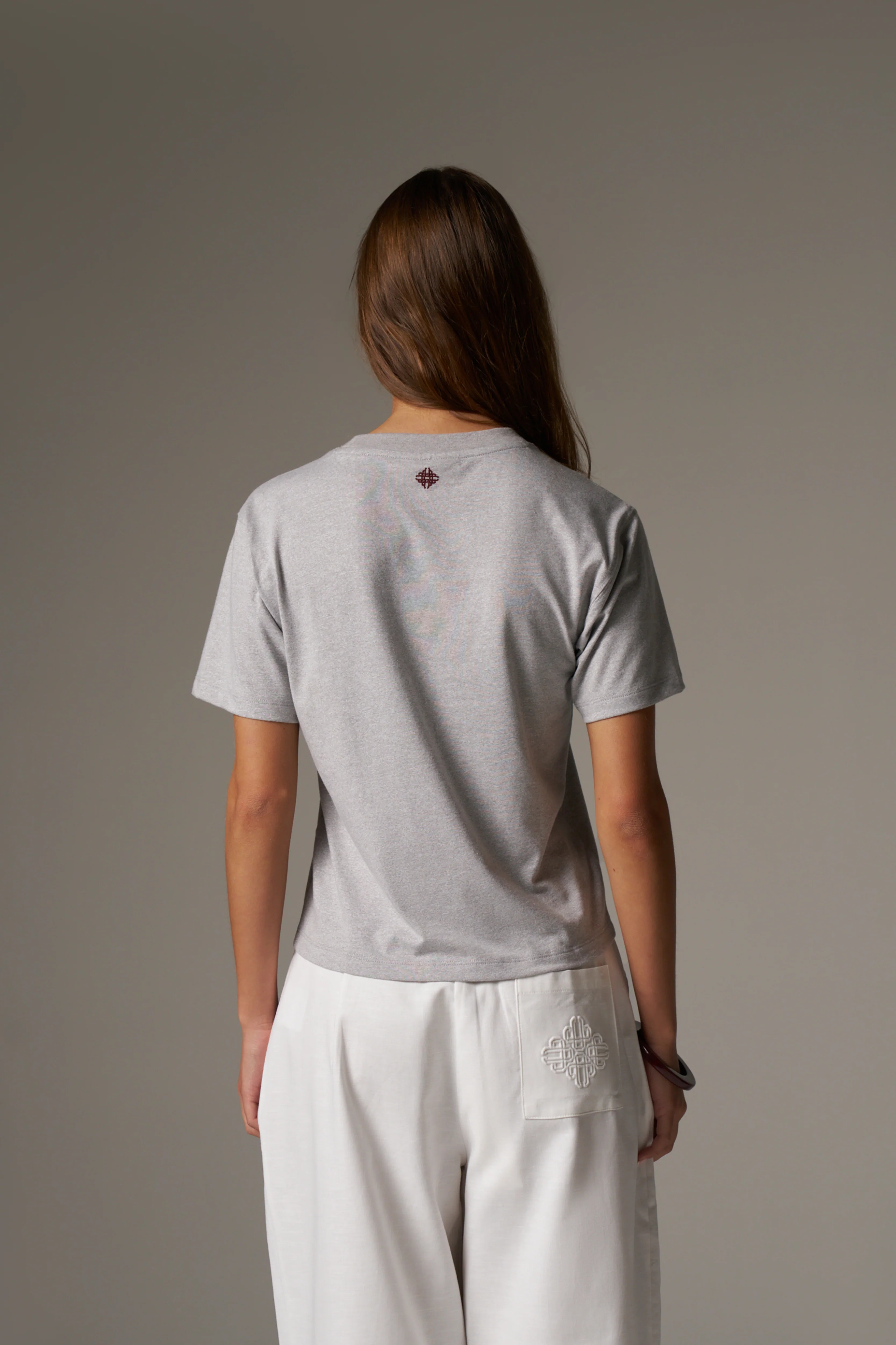 CTRE LIGHTWEIGHT BABY TEE - GREY MARL - Image 6