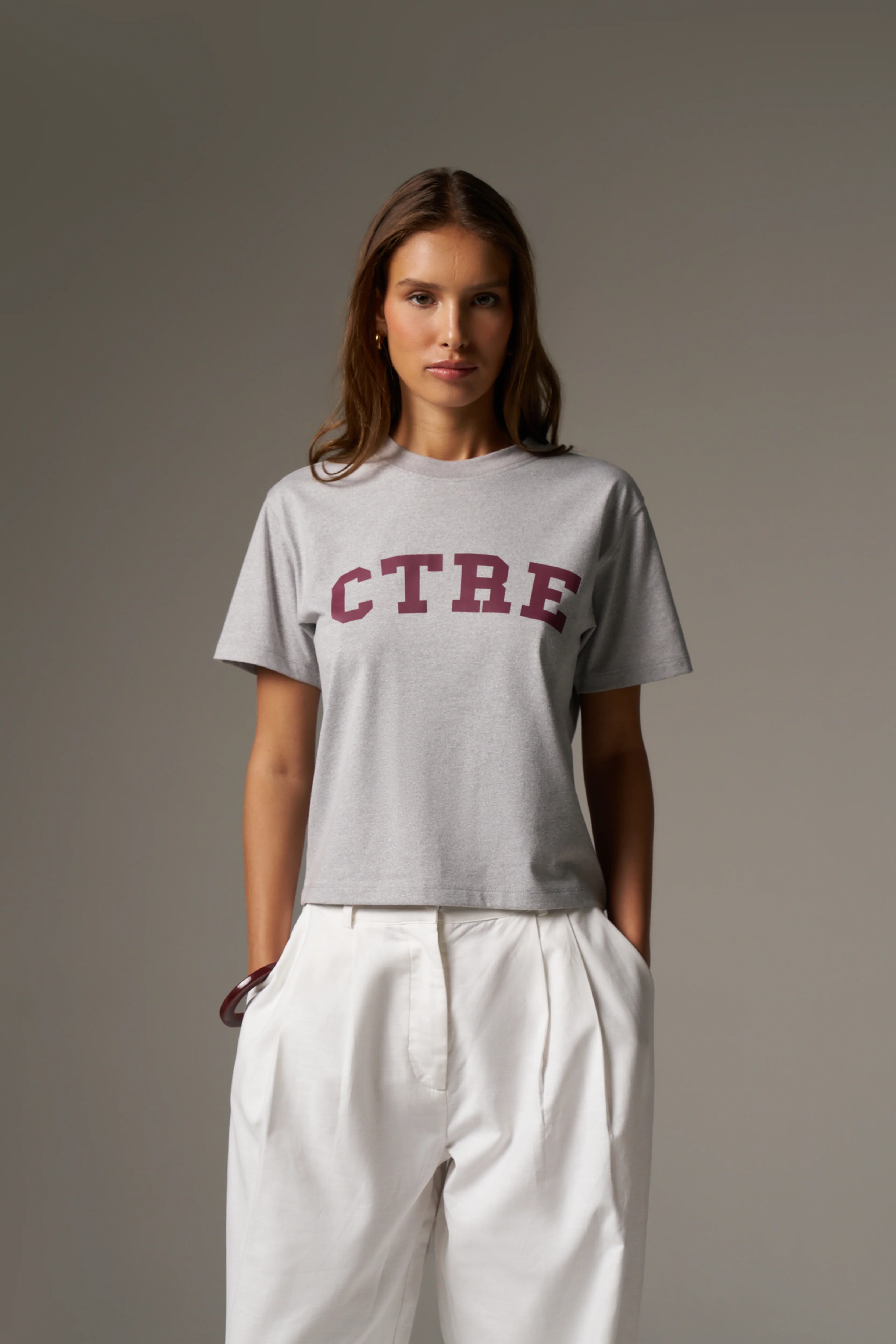 CTRE LIGHTWEIGHT BABY TEE - GREY MARL - Image 8