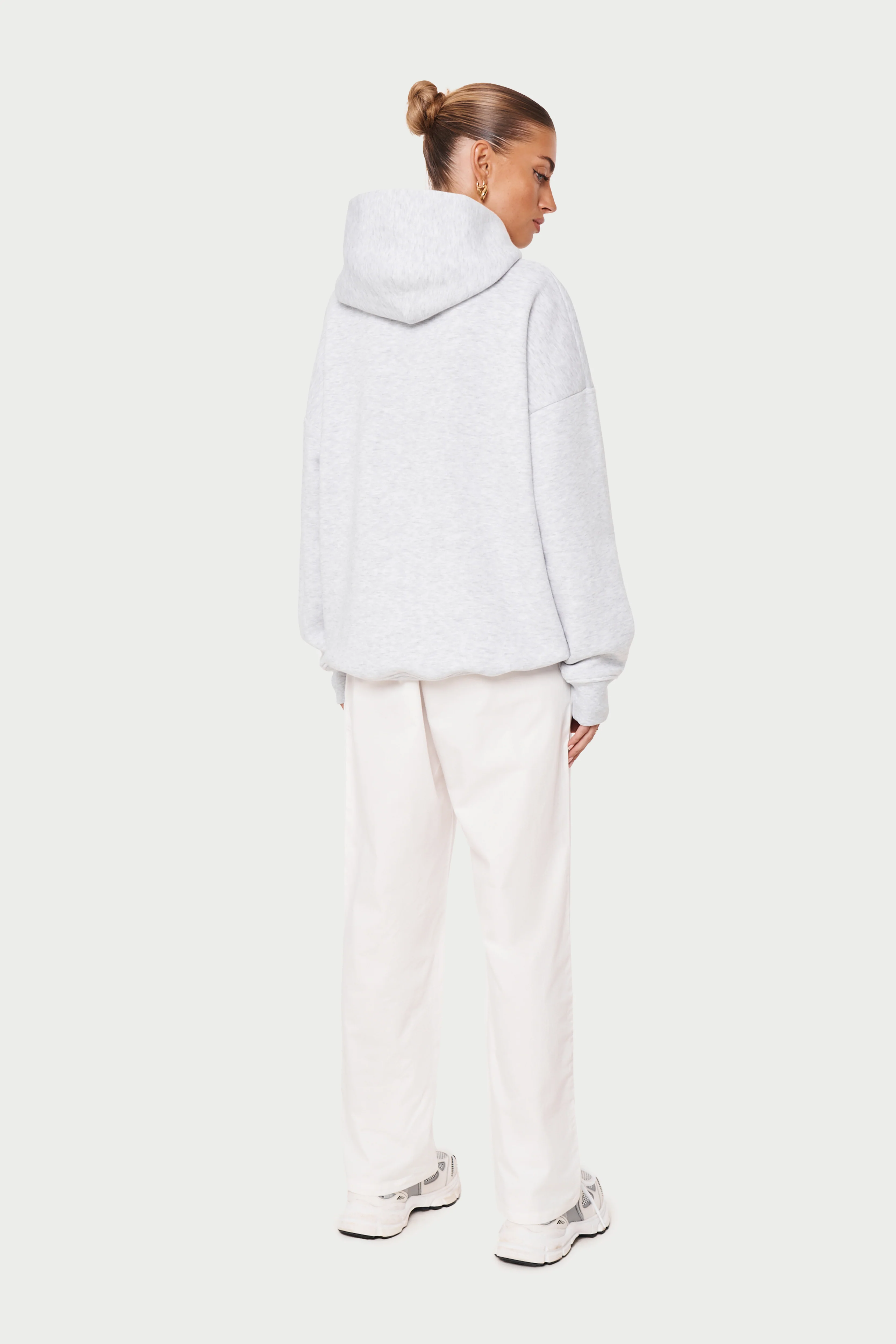 CTRE OVERSIZED HOODIE - GREY MARL - Image 6