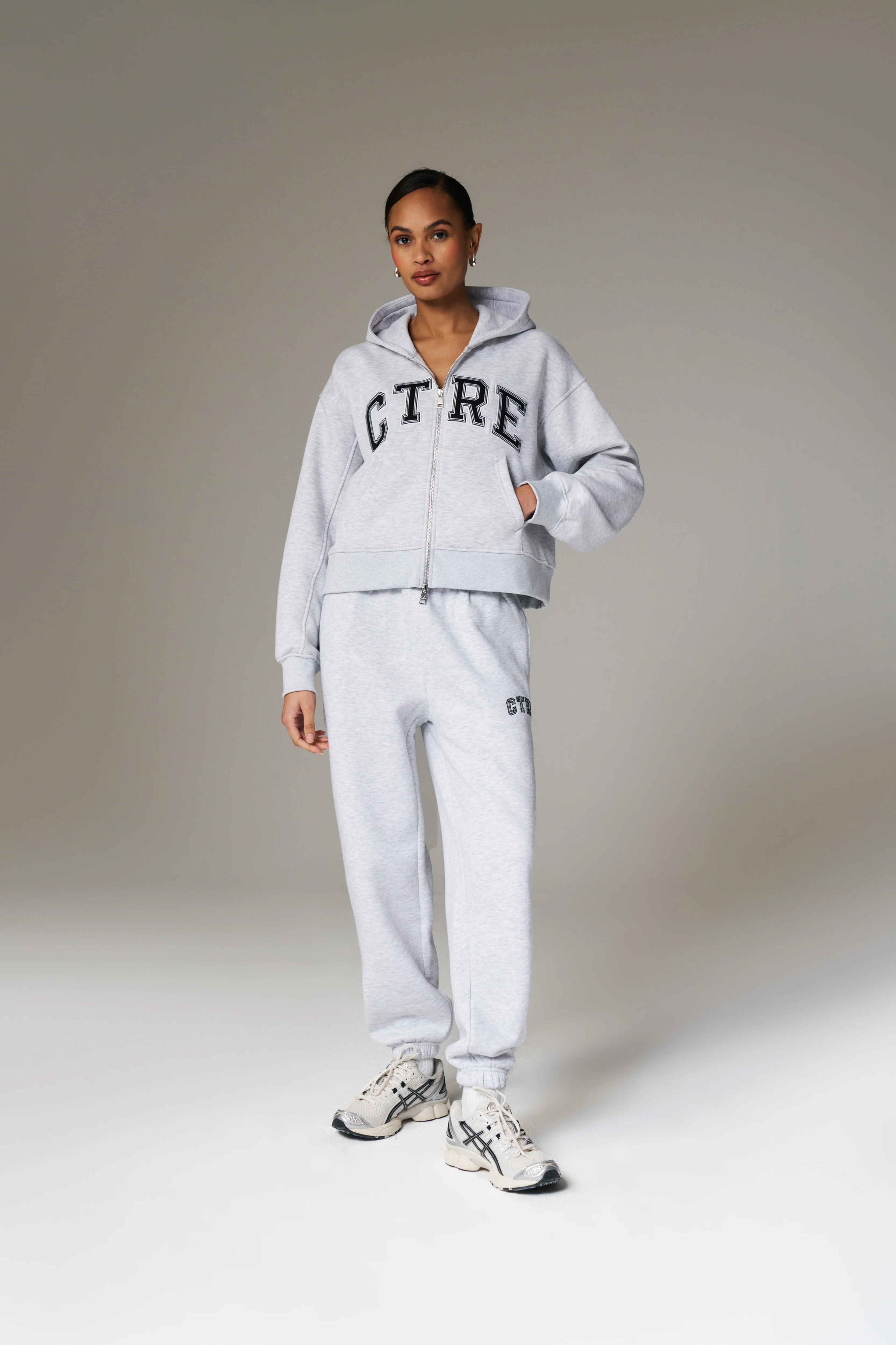 CTRE WIDE LEG JOGGERS - GREY MARL - Image 3