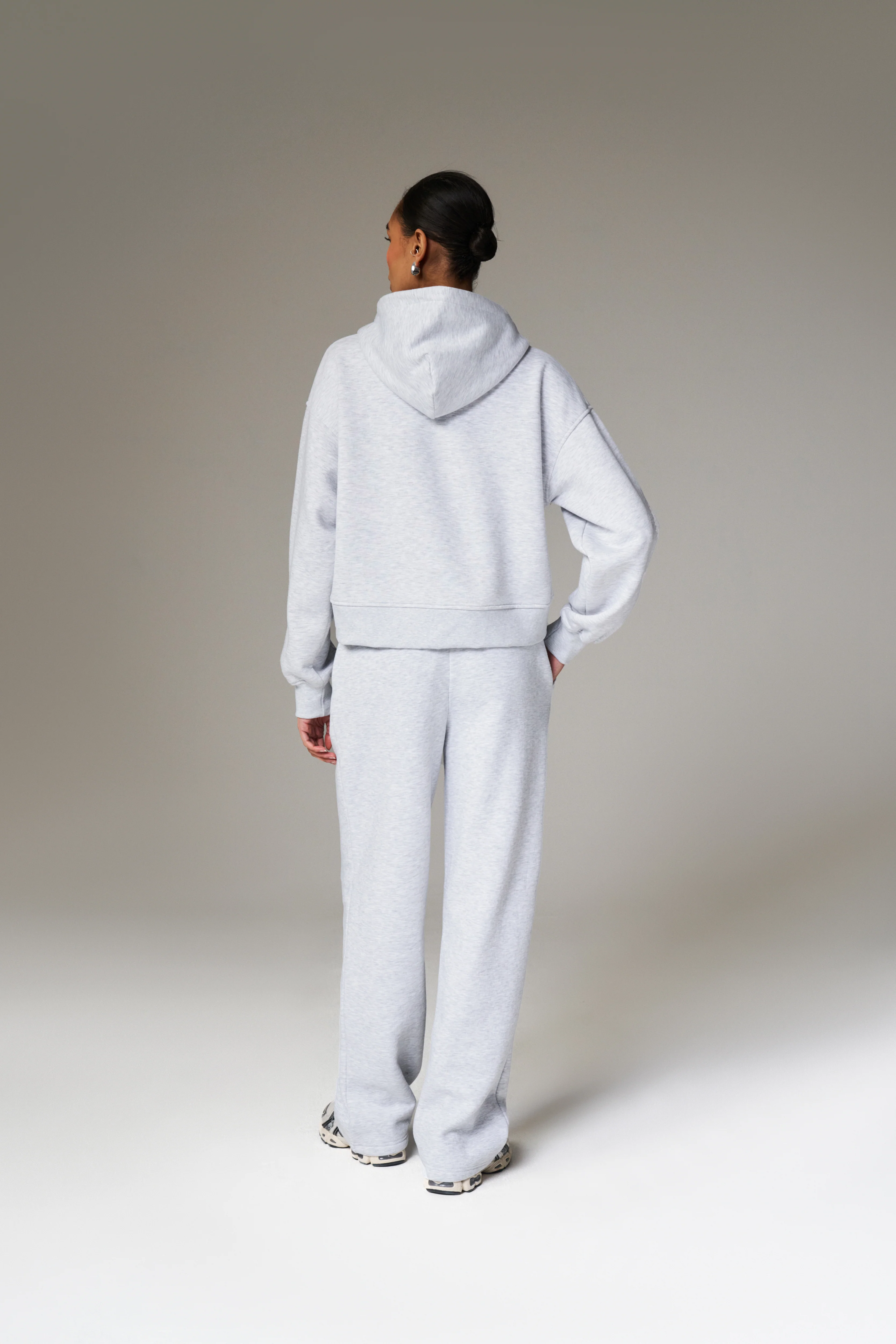 CTRE WIDE LEG JOGGERS - GREY MARL - Image 7