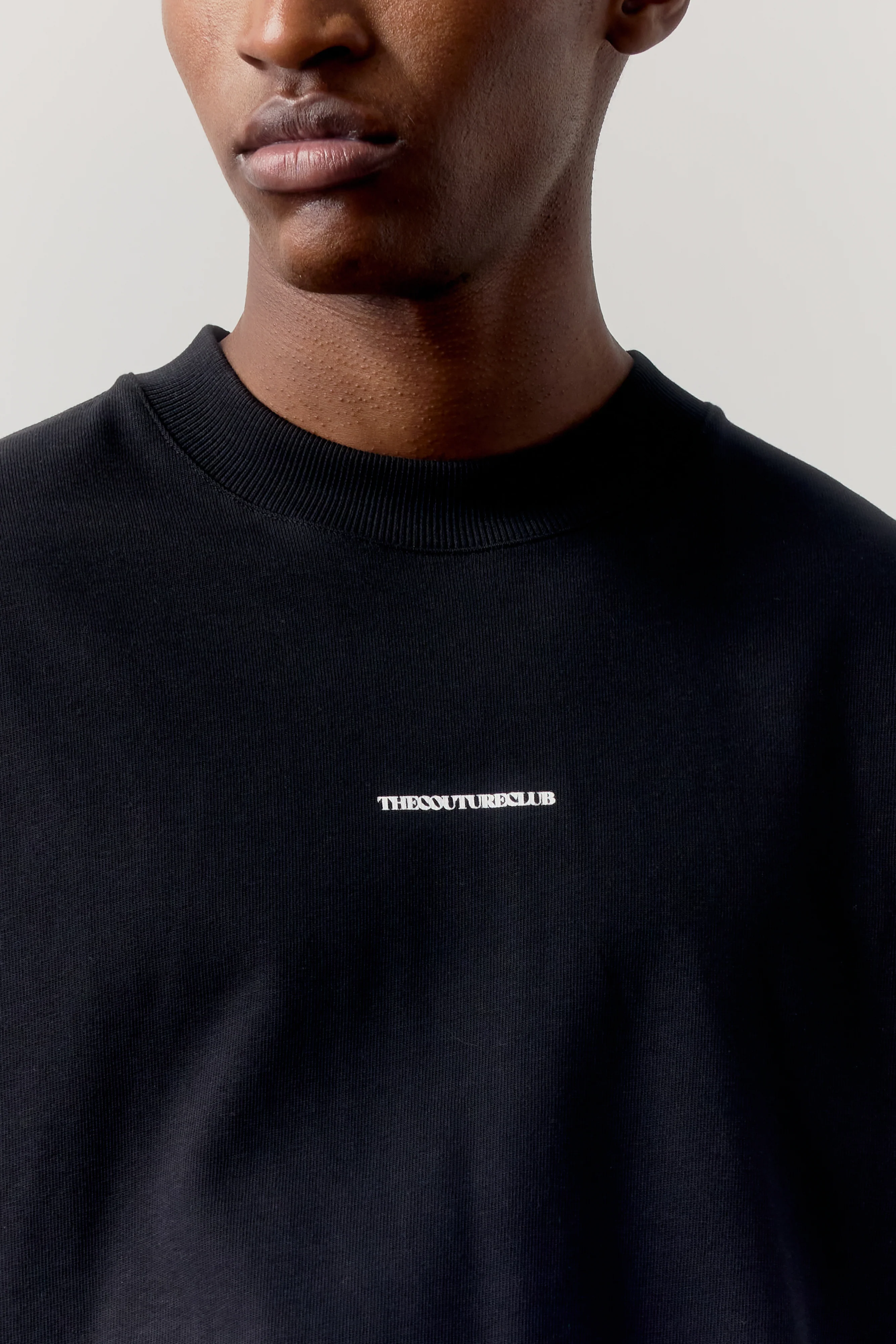 DOUBLE MICRO COPYRIGHT PRINT T-SHIRT - BLACK - Image 4