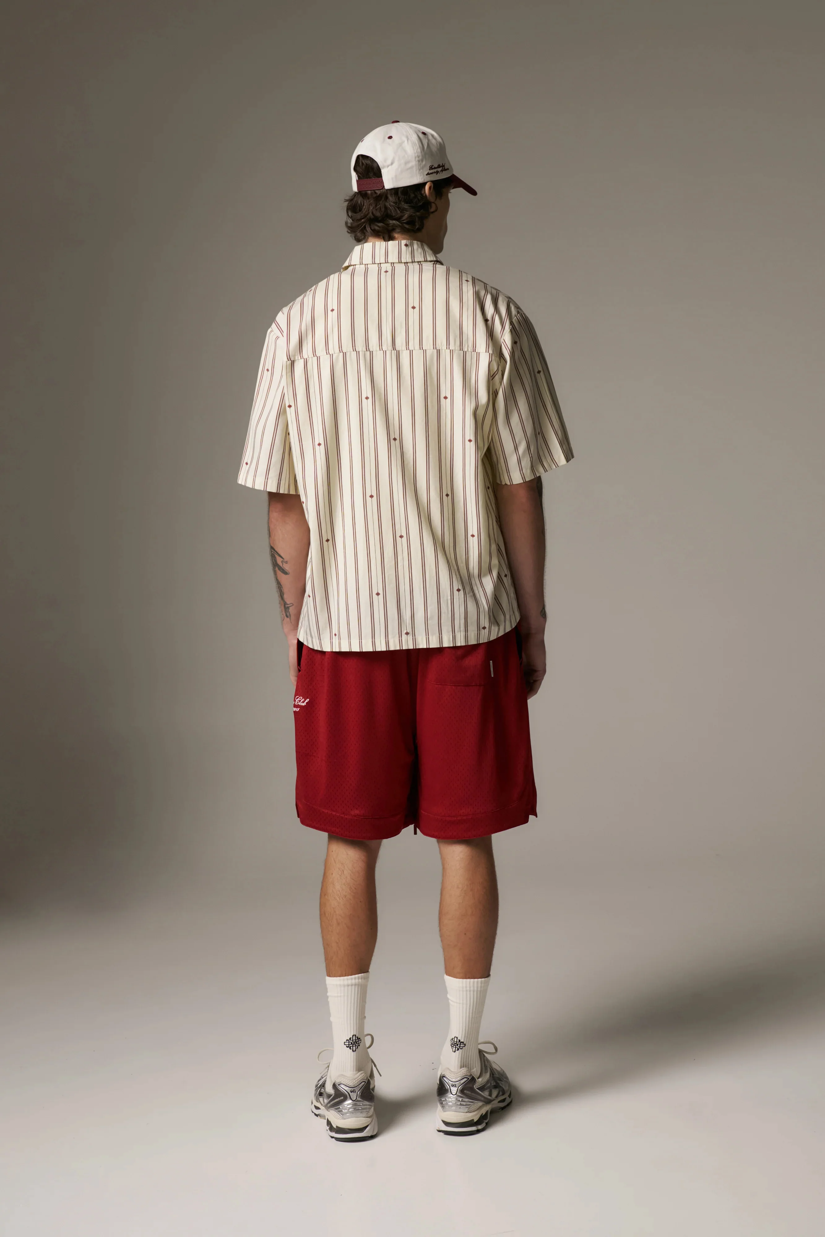 EMBLEM STRIPE SHIRT - STONE - Image 8
