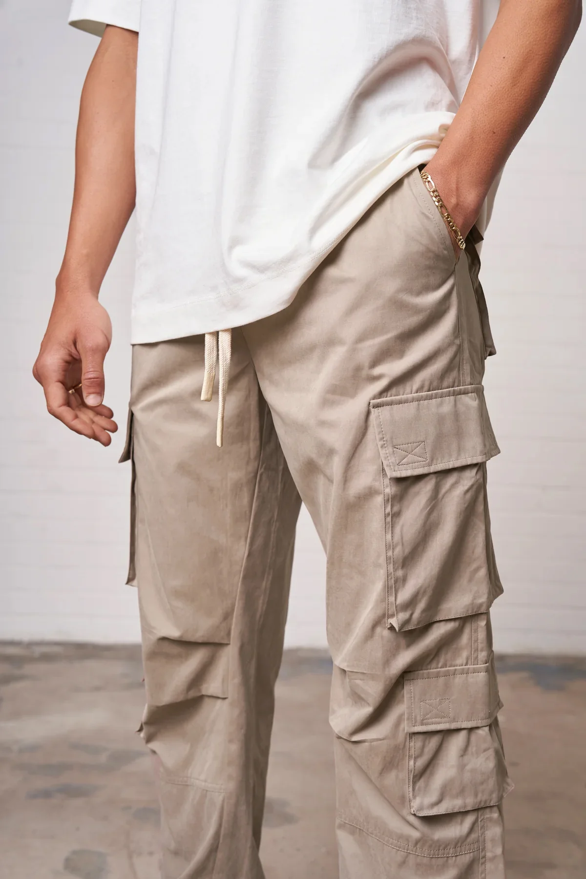 ESSENTIALS CARGO PANT - BEIGE - Image 8