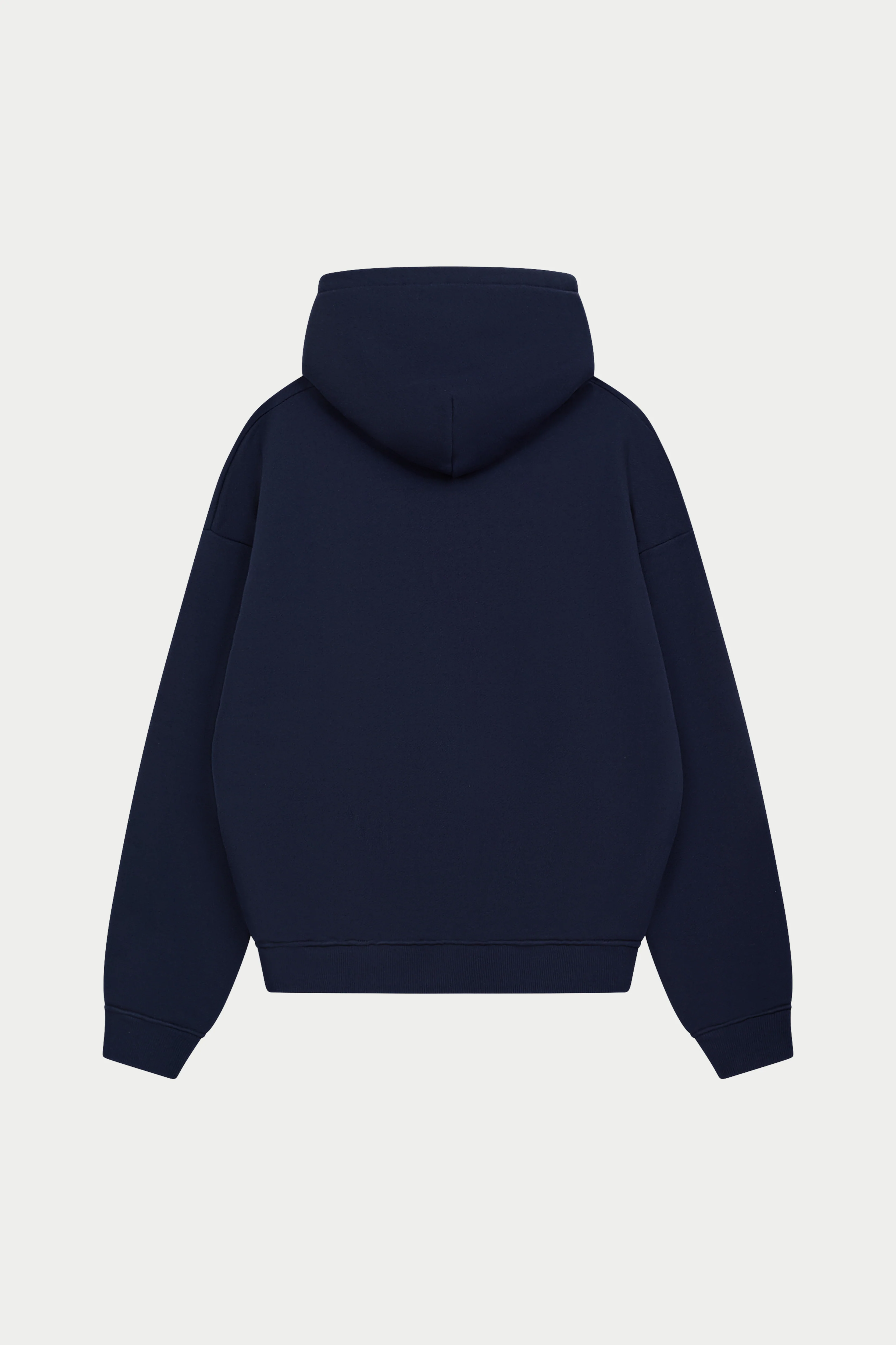 HEAVYWEIGHT MONOGRAM APPLIQUE EMBLEM HOODIE - NAVY - Image 6