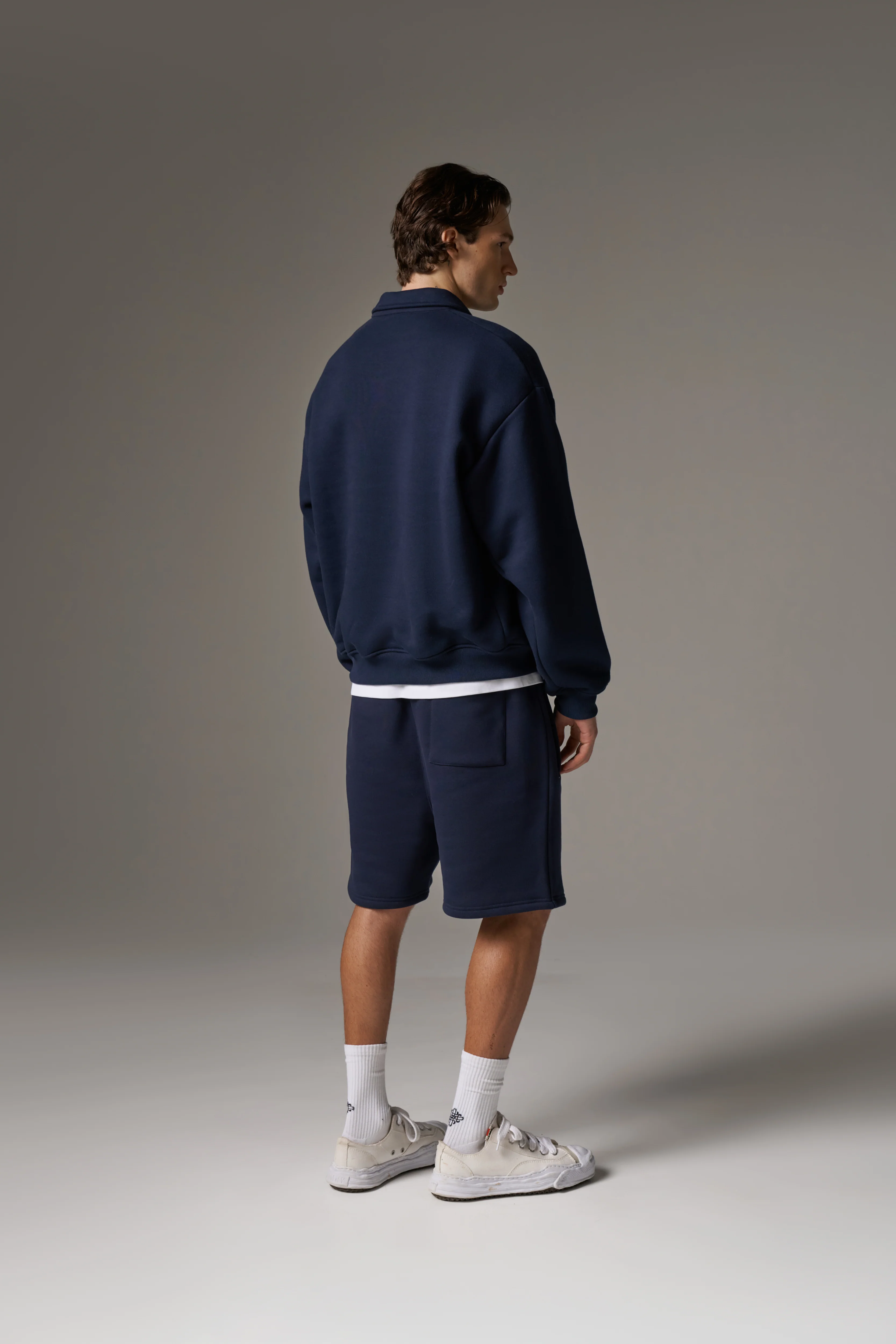 HEAVYWEIGHT MONOGRAM SHORTS - NAVY - Image 6