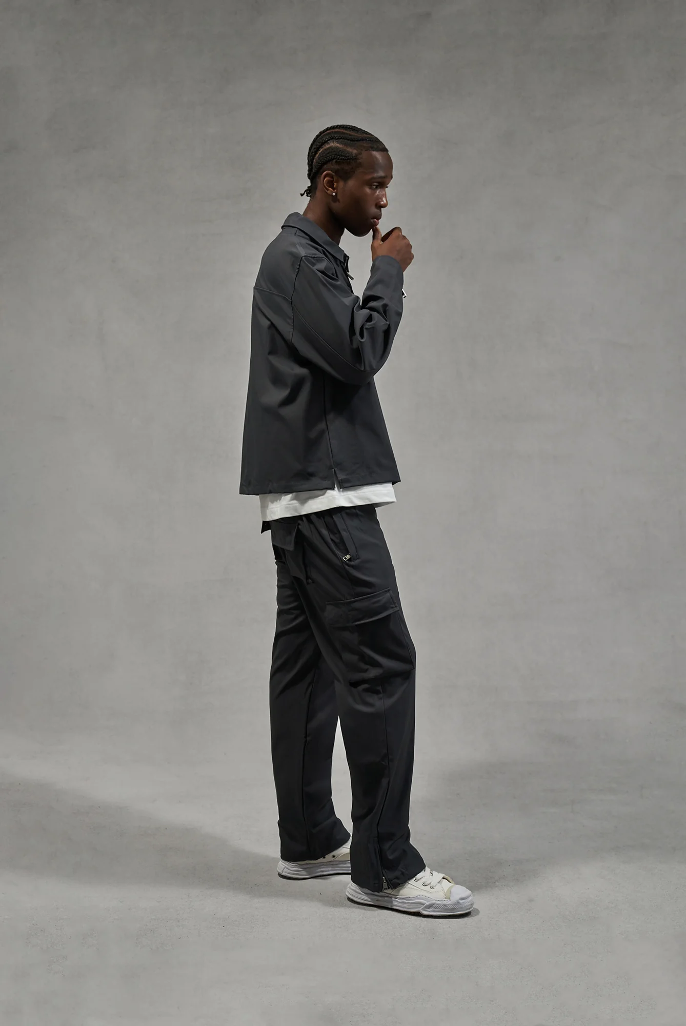 TECHNICAL LONG SLEEVE SHIRT - GREY - Image 7