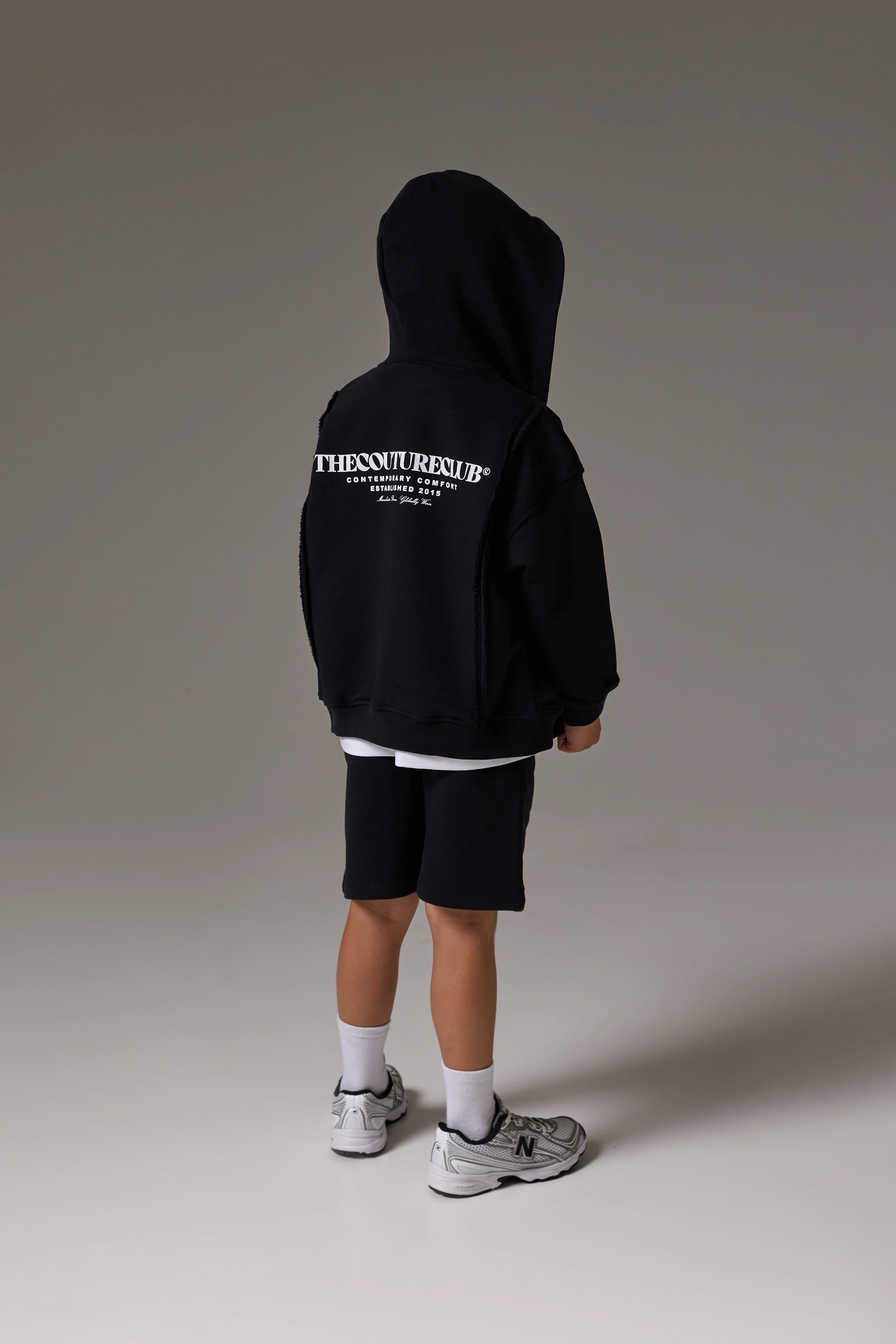 JUNIOR COPYRIGHT ZIP THROUGH HOODIE - BLACK - Image 3