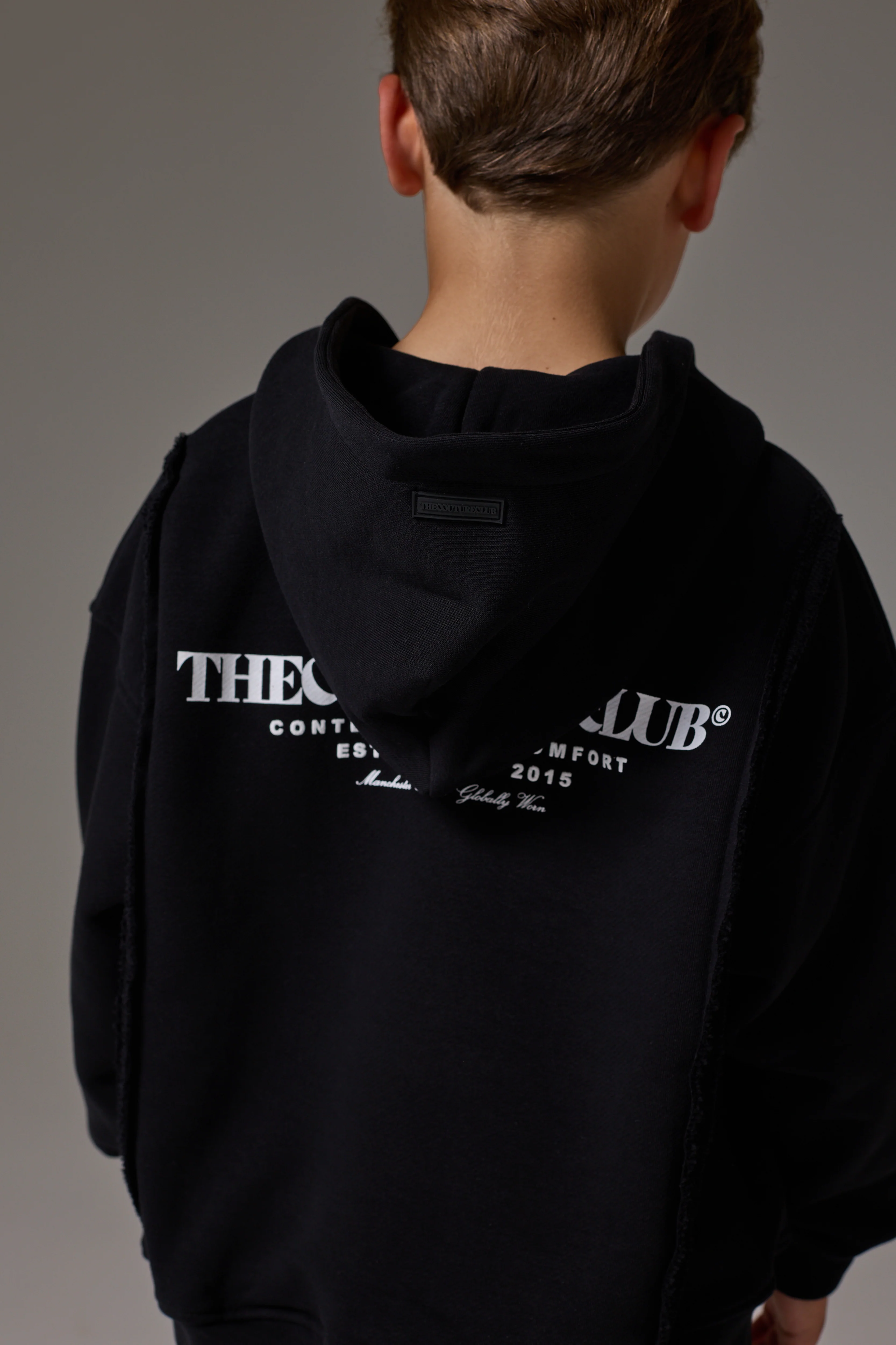 JUNIOR COPYRIGHT ZIP THROUGH HOODIE - BLACK - Image 4