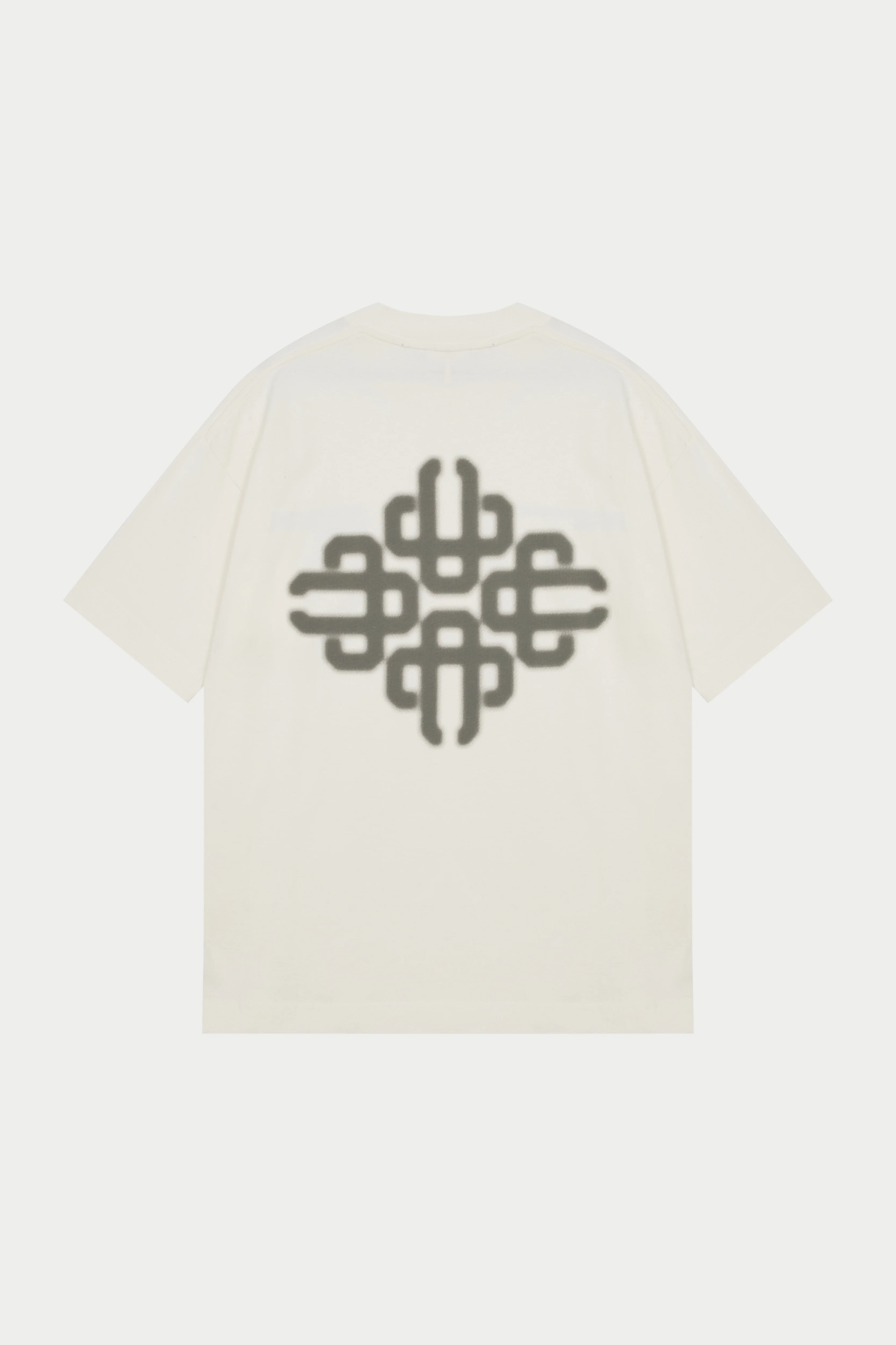 BLURRED GRAPHIC EMBLEM T-SHIRT - KHAKI - Image 6