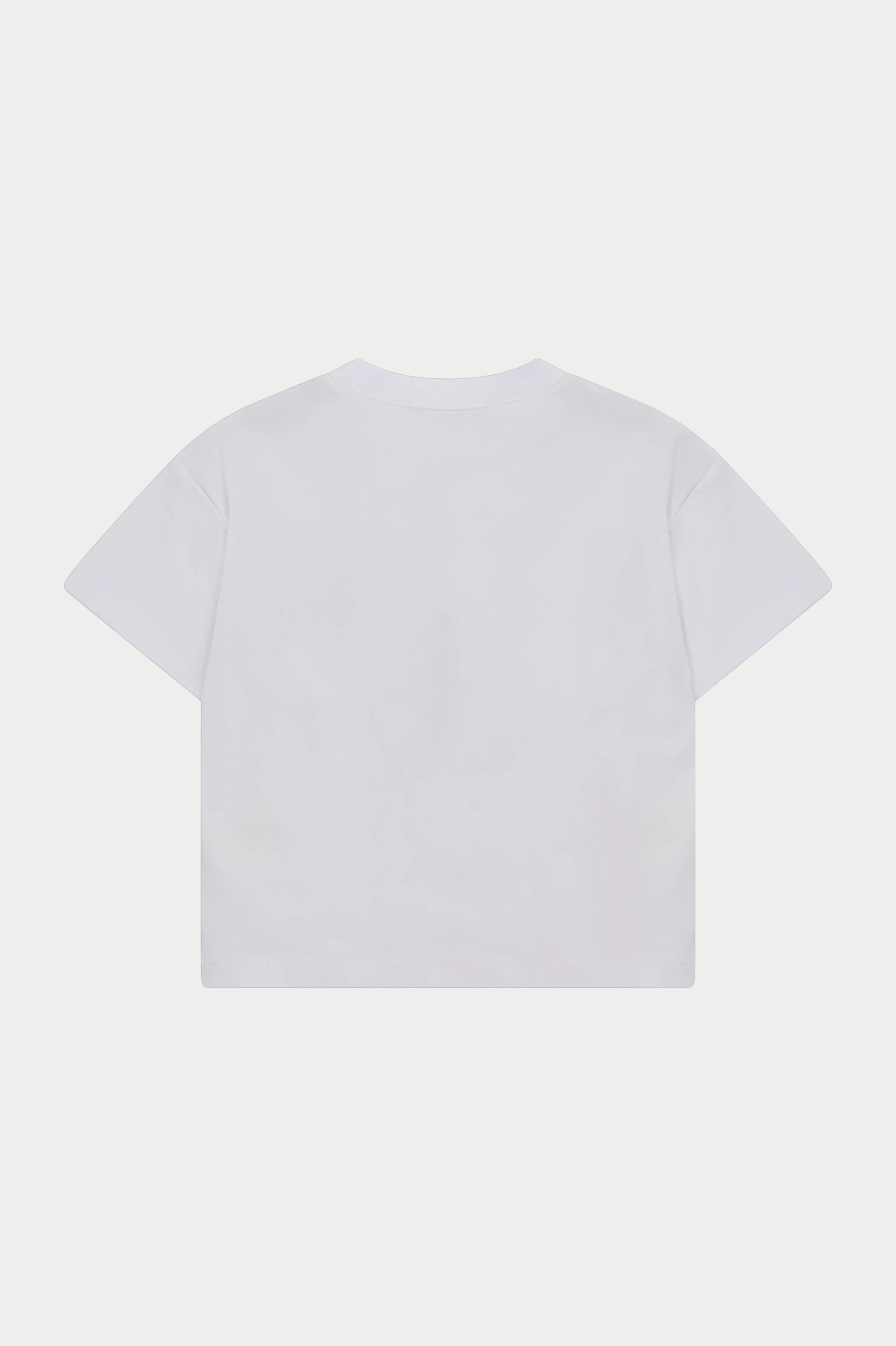KIDS MONOGRAM EMBLEM APPLIQUE T-SHIRT - WHITE - Image 6