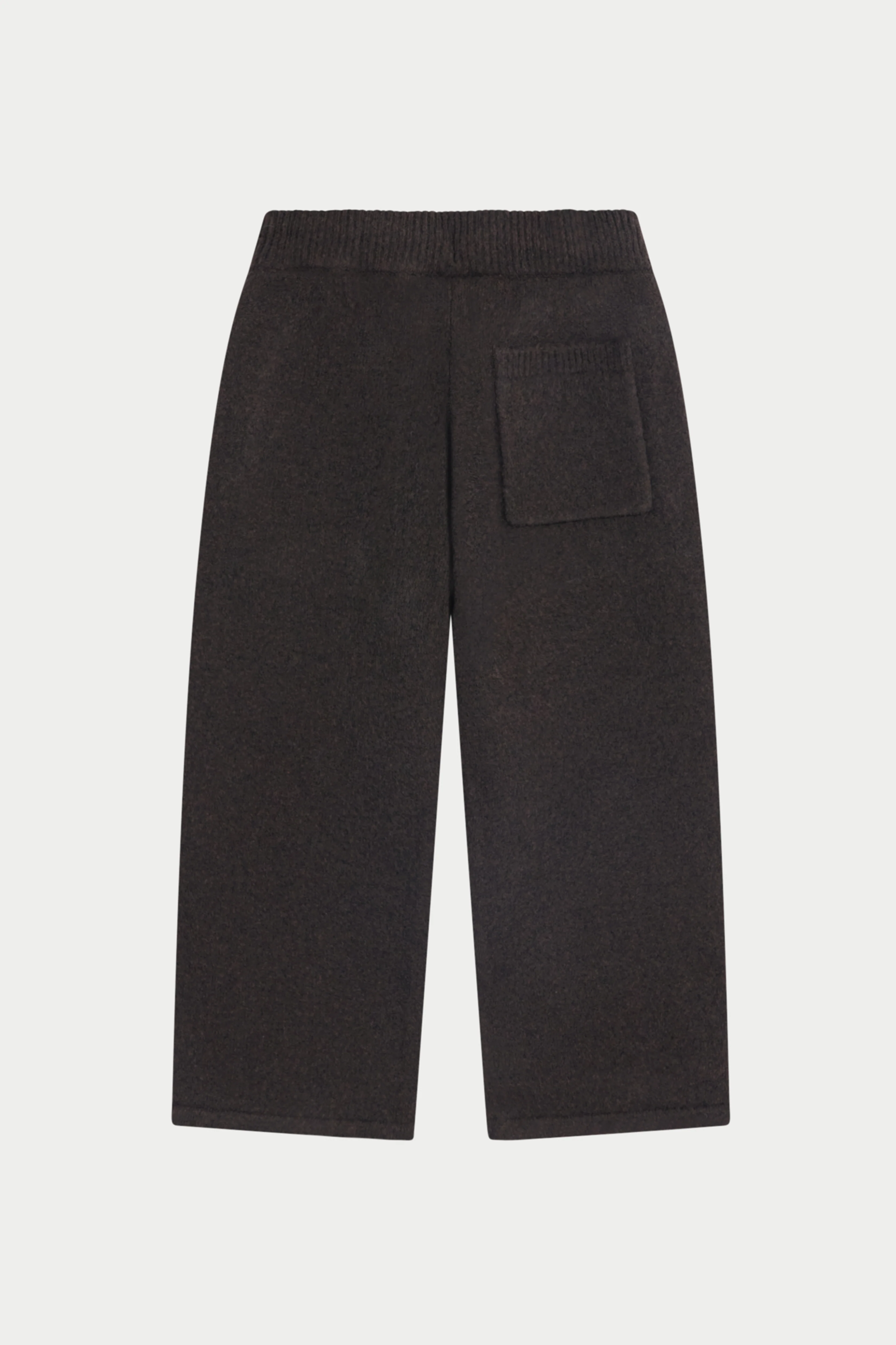 KIDS MONOGRAM EMBLEM FLUFFY KNIT JOGGERS - BROWN - Image 4