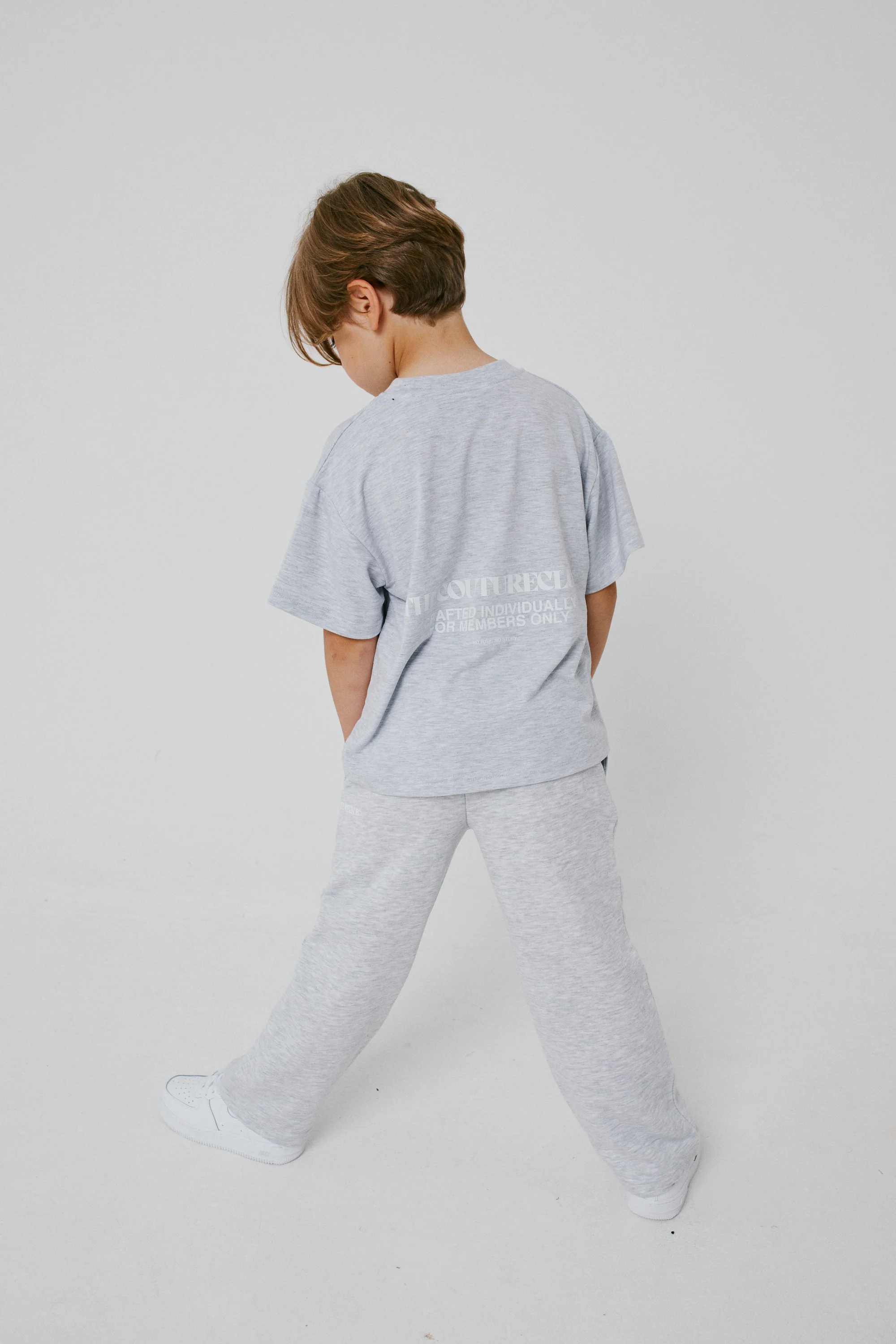 KIDS RAW SEAM MEMBERS ONLY JOGGERS - GREY MARL - Image 6