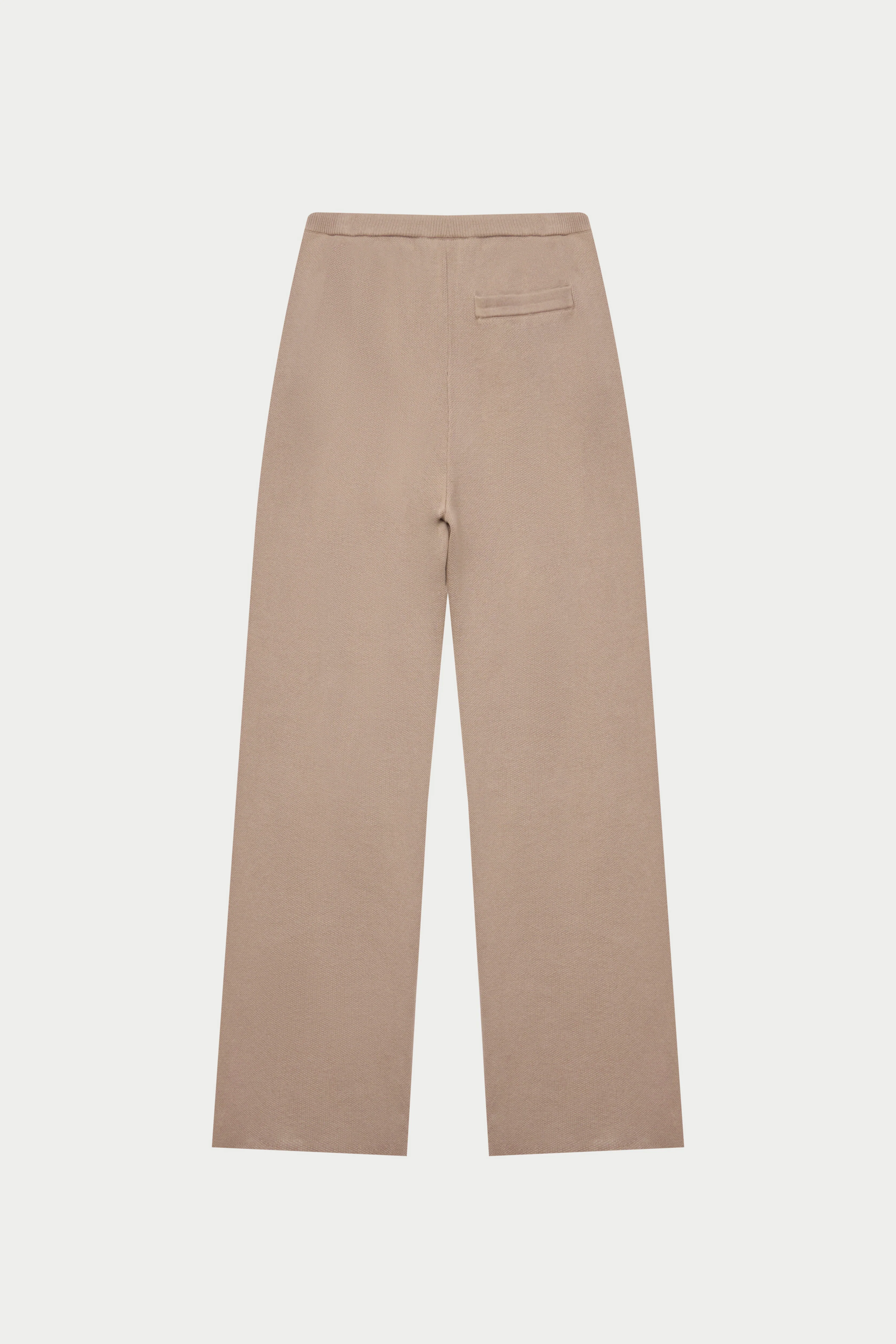 KNITTED RELAXED JOGGERS - BEIGE - Image 8