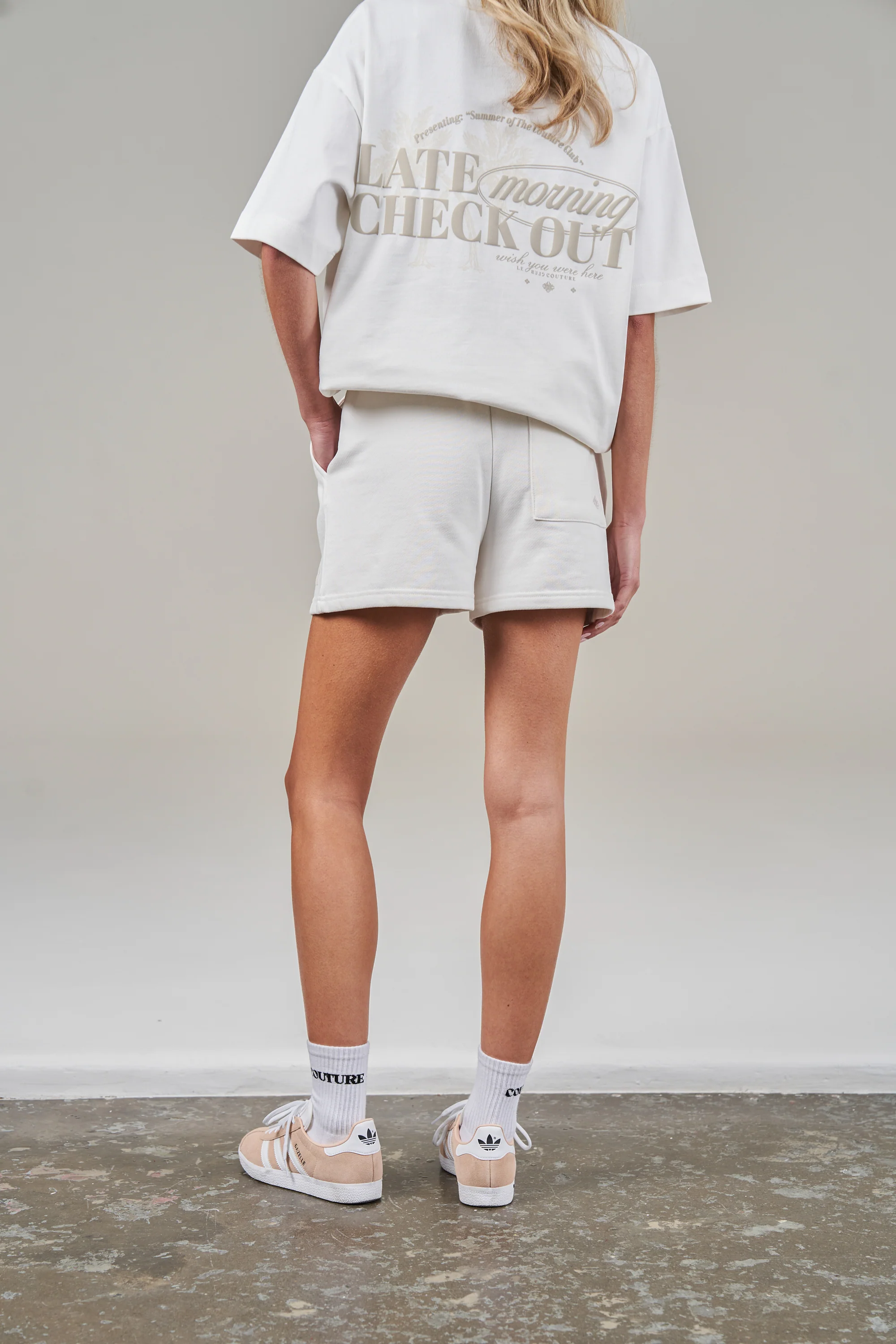 LATE CHECKOUT SHORTS - OFF WHITE - Image 4