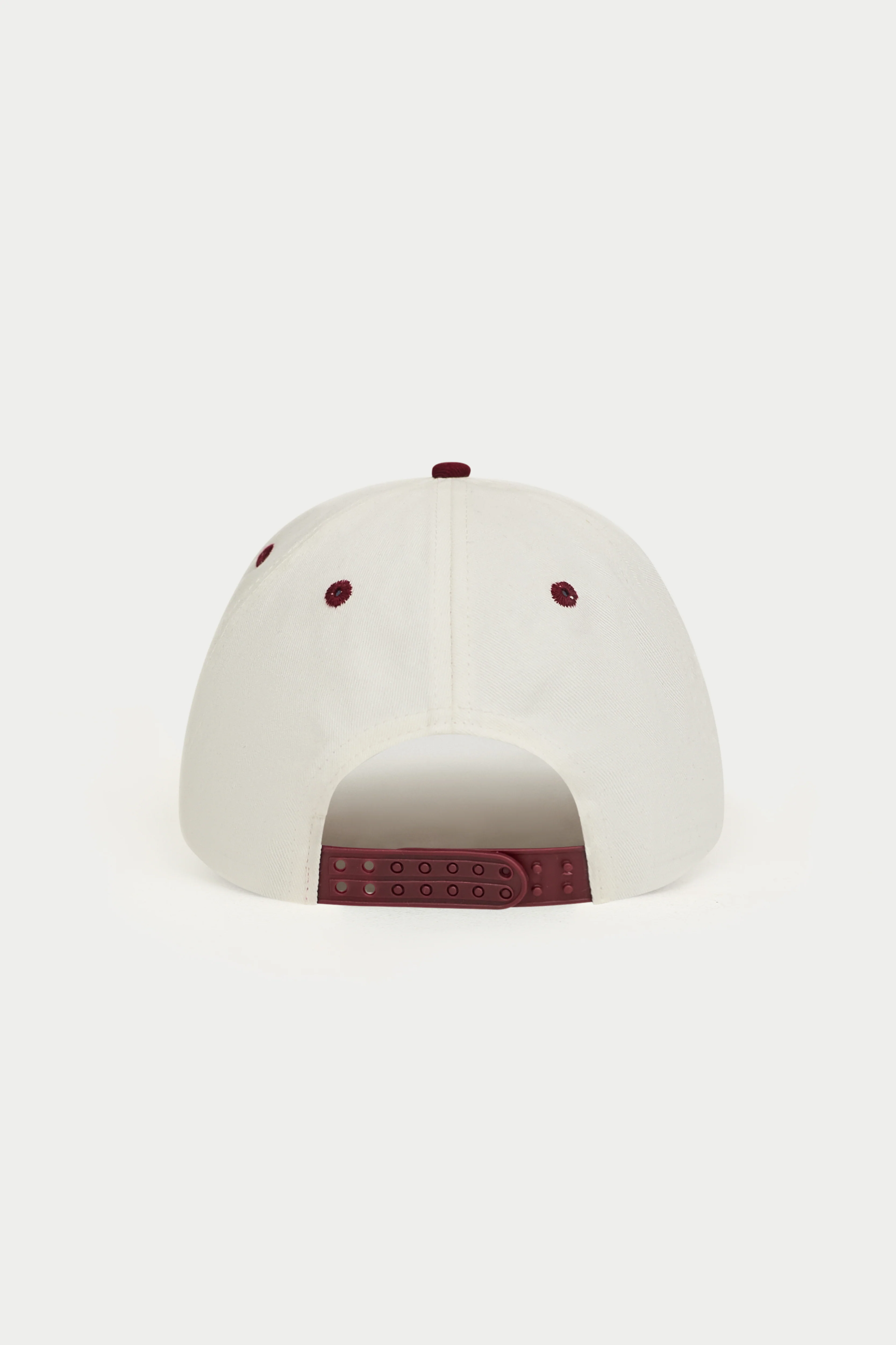 LAUREL EMBROIDERY CAP - BURGUNDY - Image 7