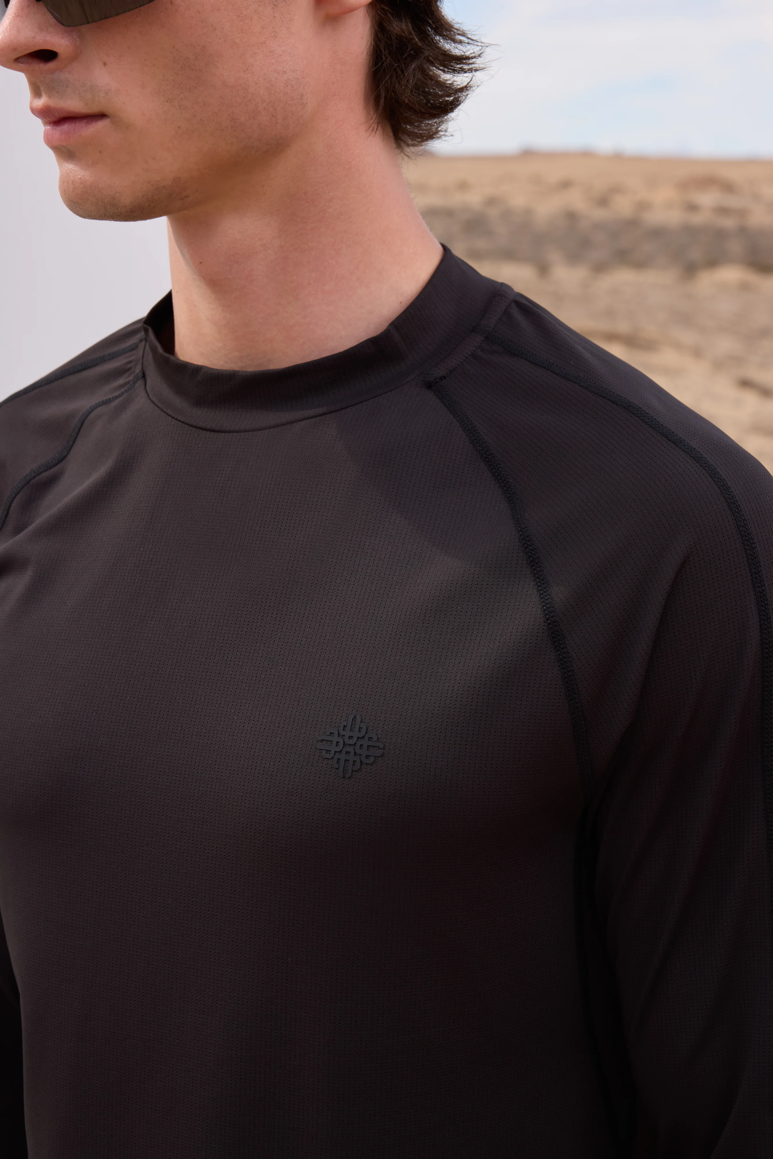 LONG SLEEVE TRAINING TOP - BLACK - Image 6