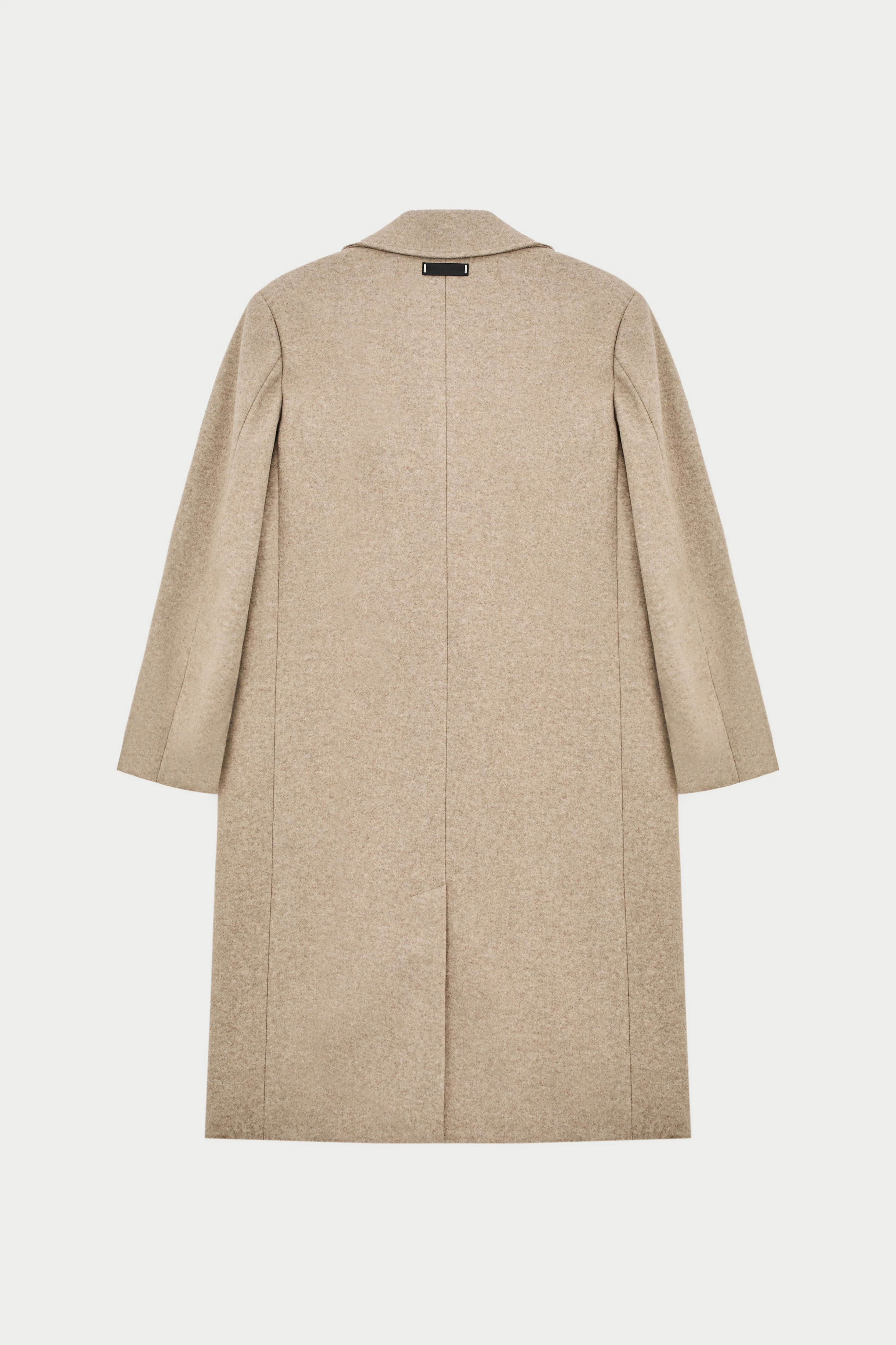 LONGLINE OVERCOAT - BEIGE - Image 11