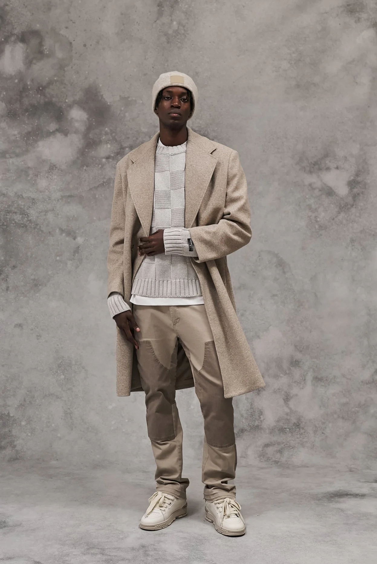 LONGLINE OVERCOAT - BEIGE - Image 7
