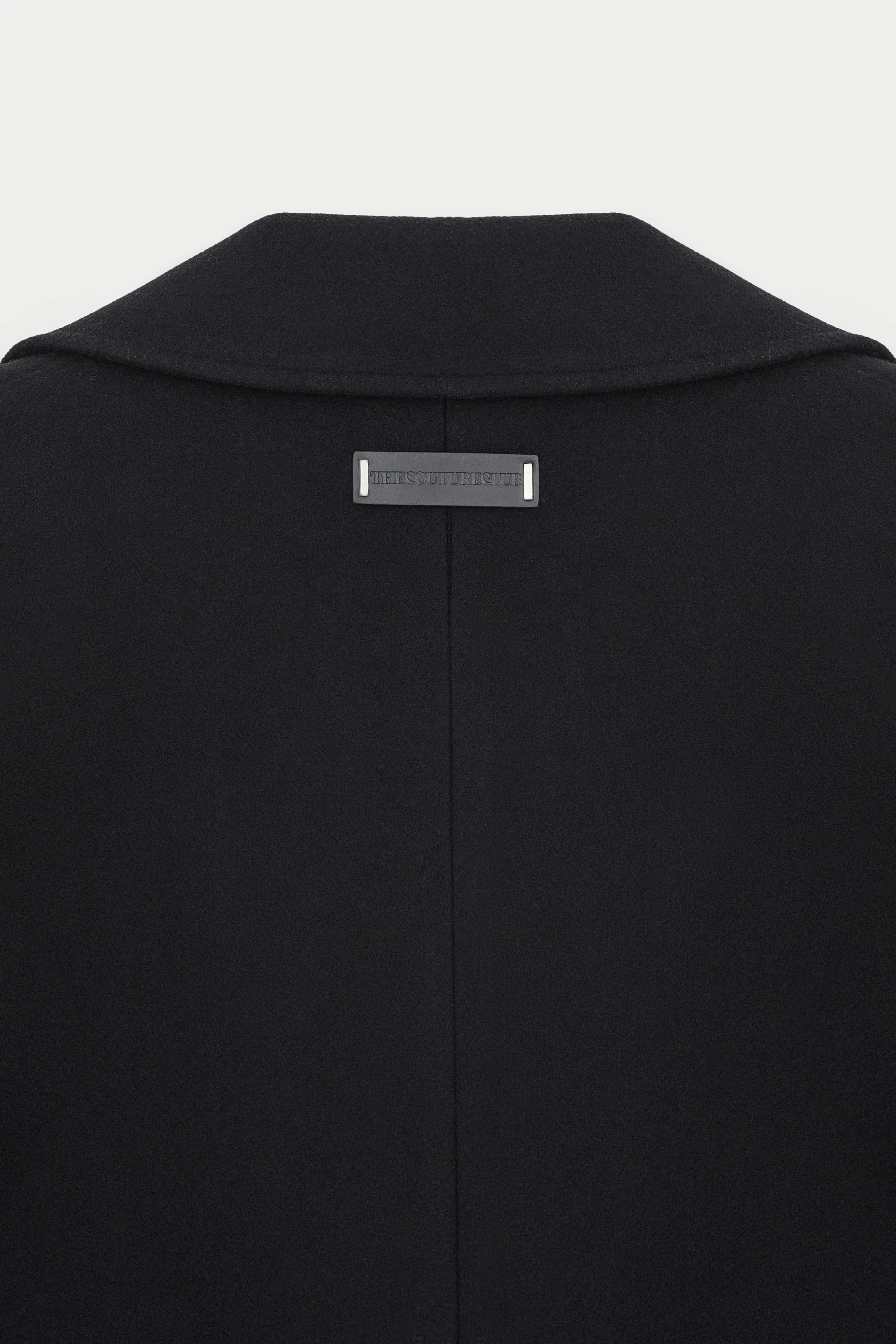 LONGLINE OVERCOAT - BLACK - Image 4