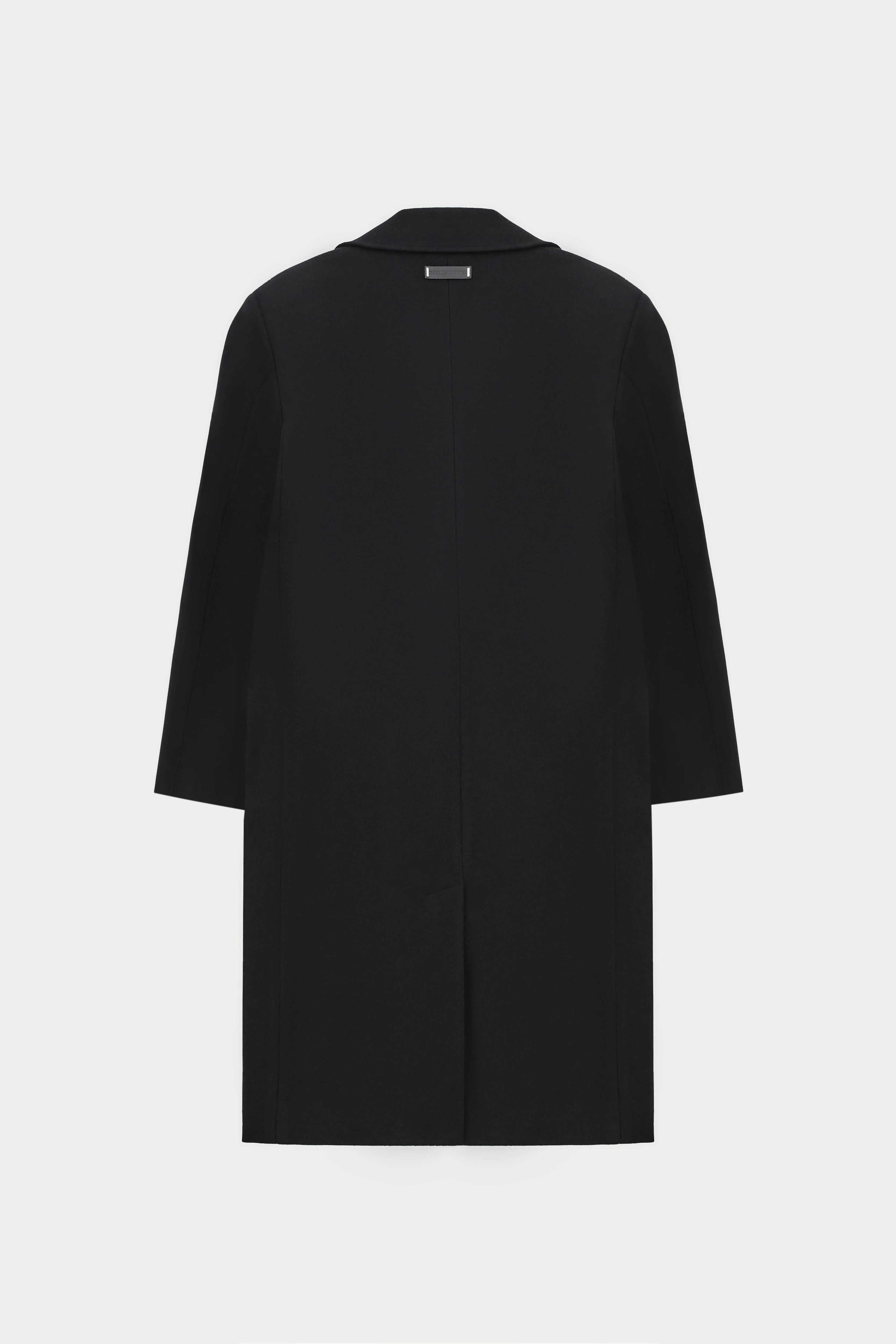 LONGLINE OVERCOAT - BLACK - Image 8