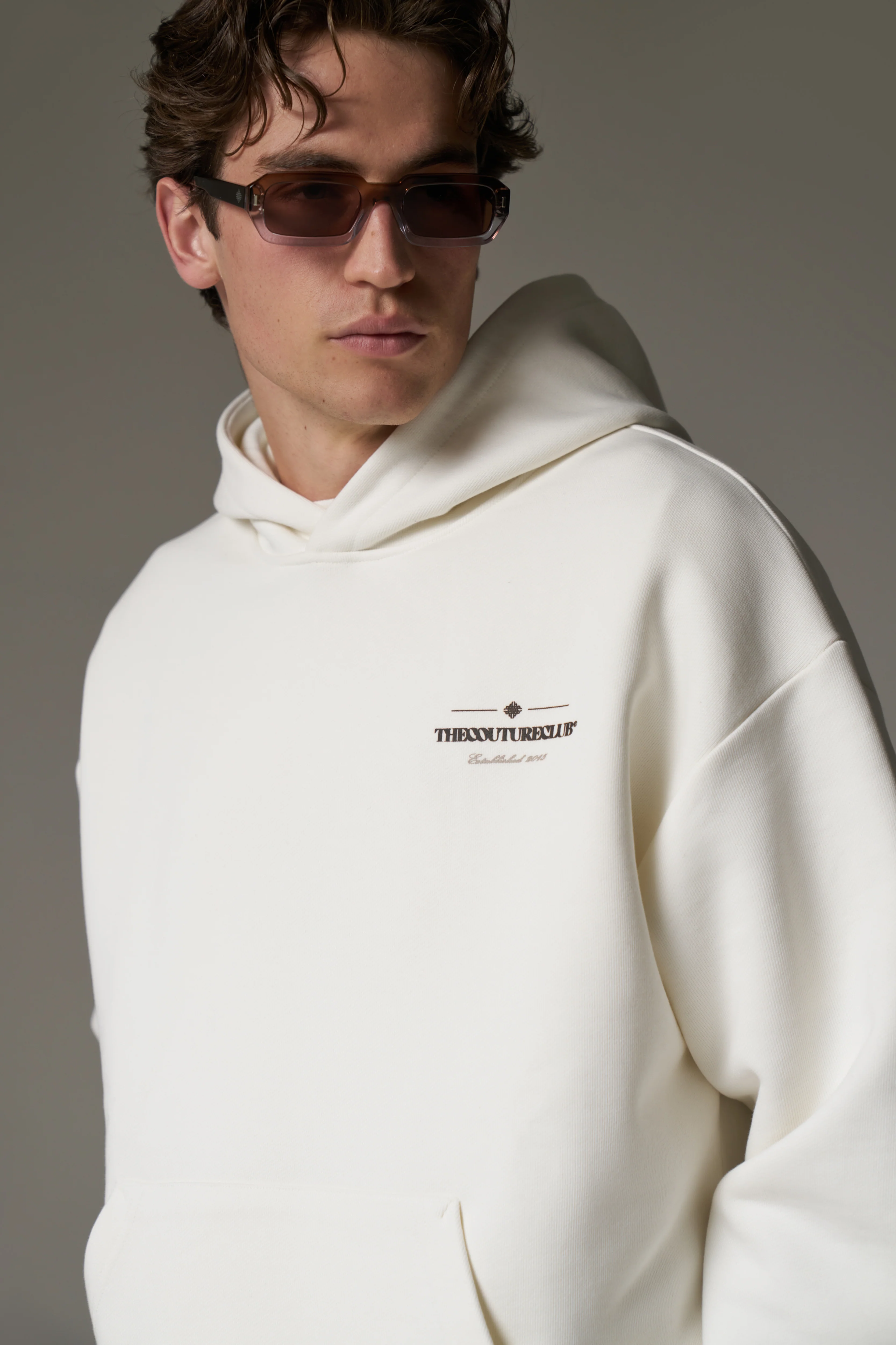 COPYRIGHT MULTI GRAPHIC HOODIE - OFF WHITE - Image 5