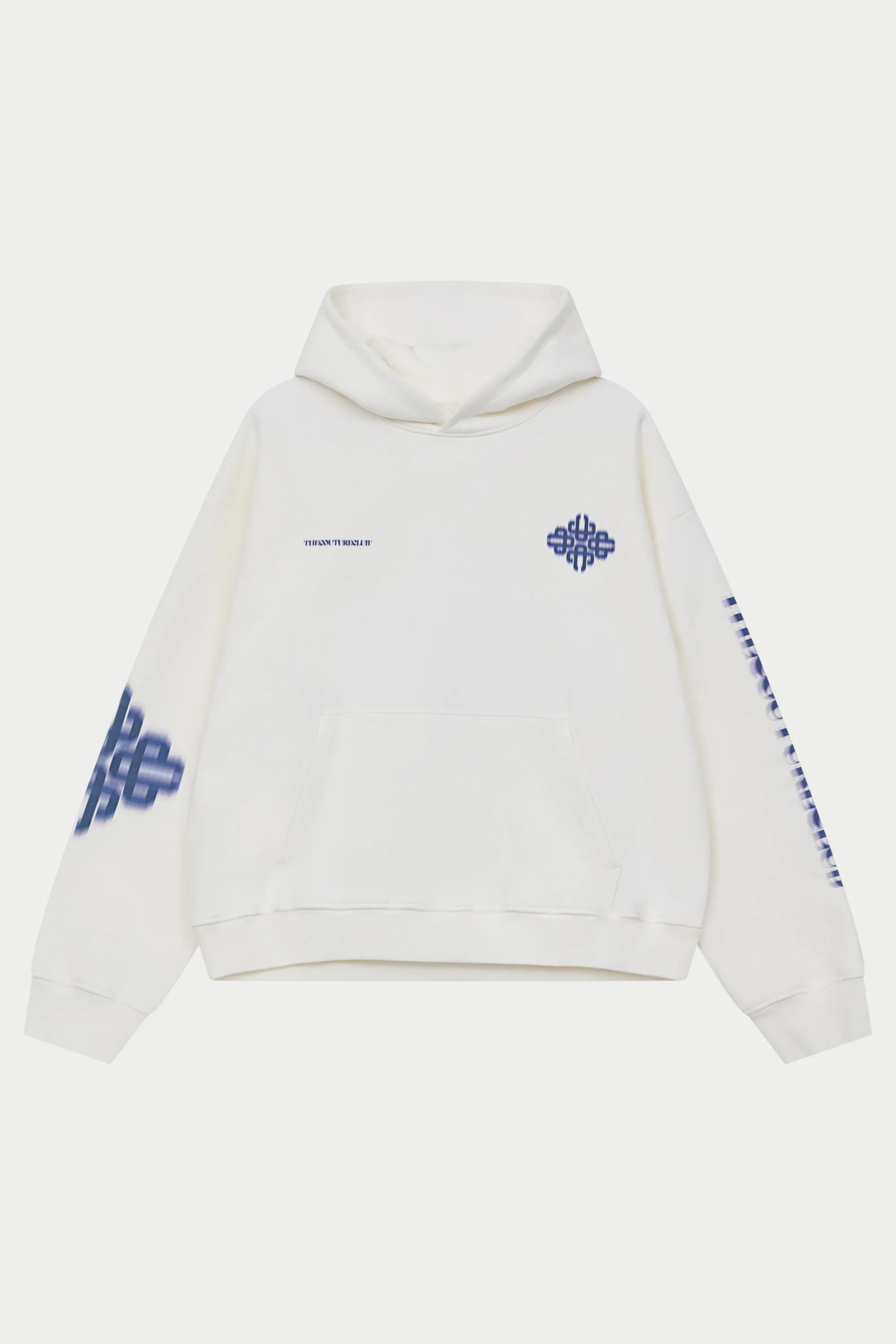 MOTION BLURRED EMBLEM HOODIE - NAVY - Image 6