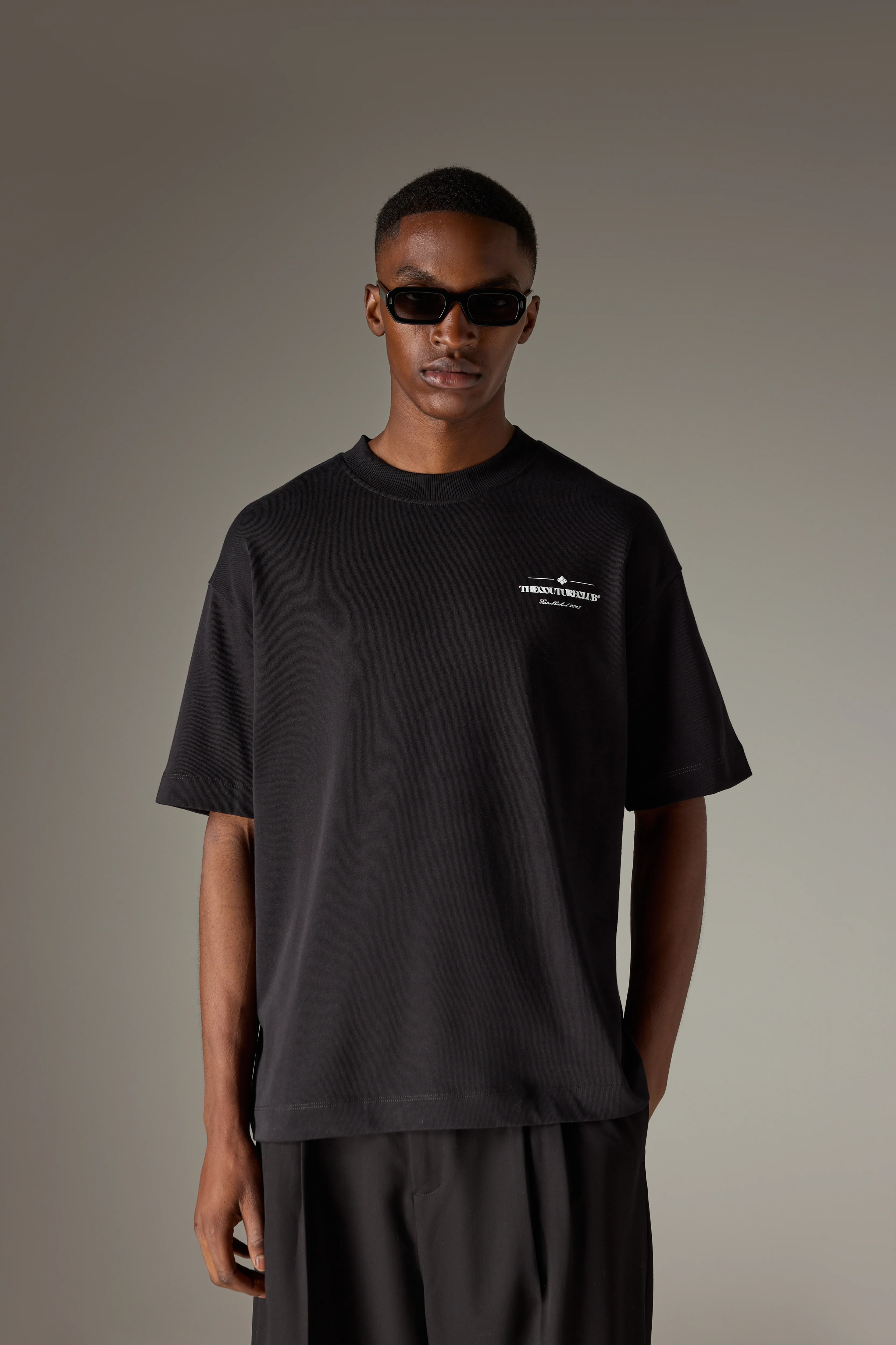 COPYRIGHT MULTI GRAPHIC T-SHIRT - BLACK - Image 4