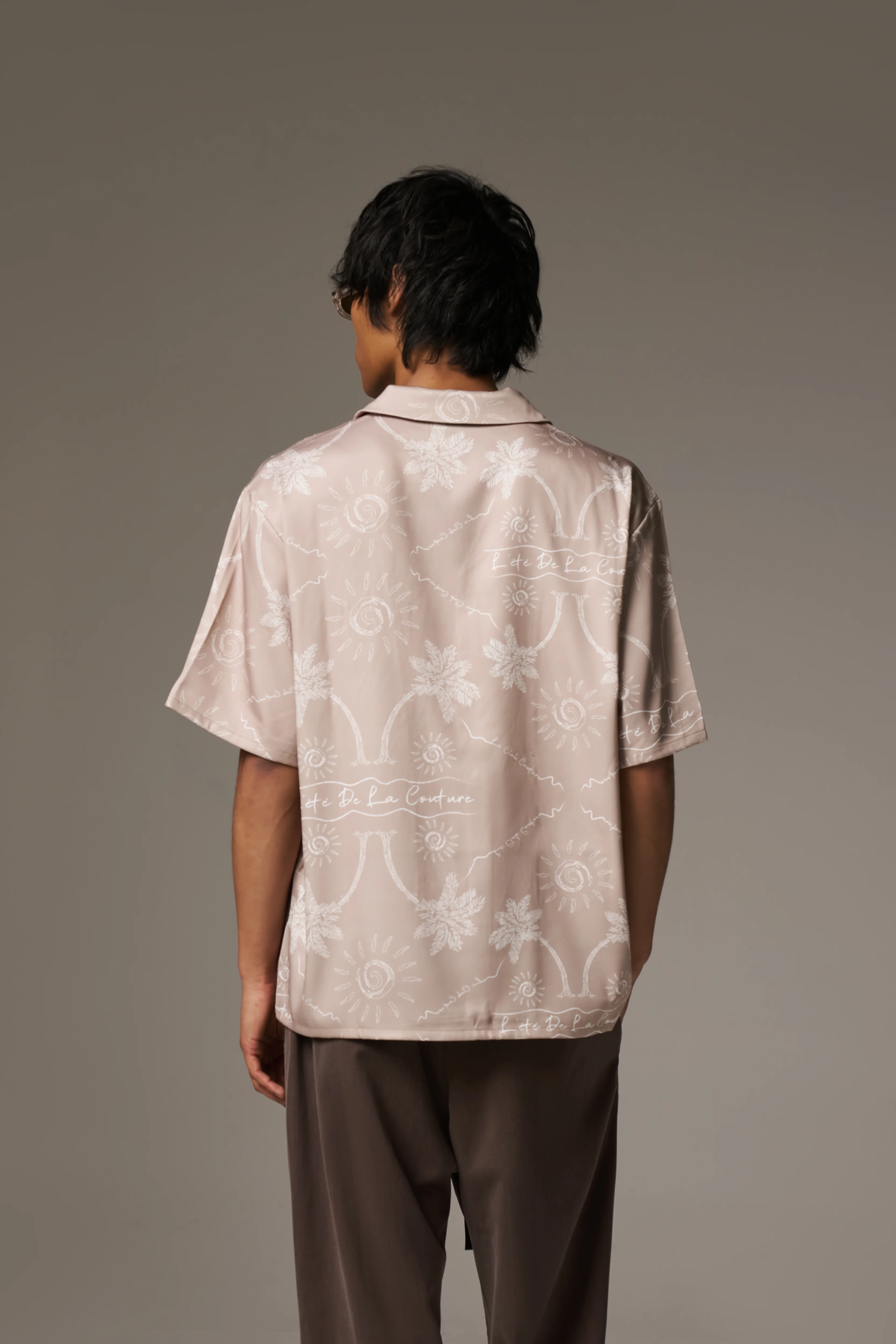 PALM PRINT SHIRT - BEIGE - Image 5