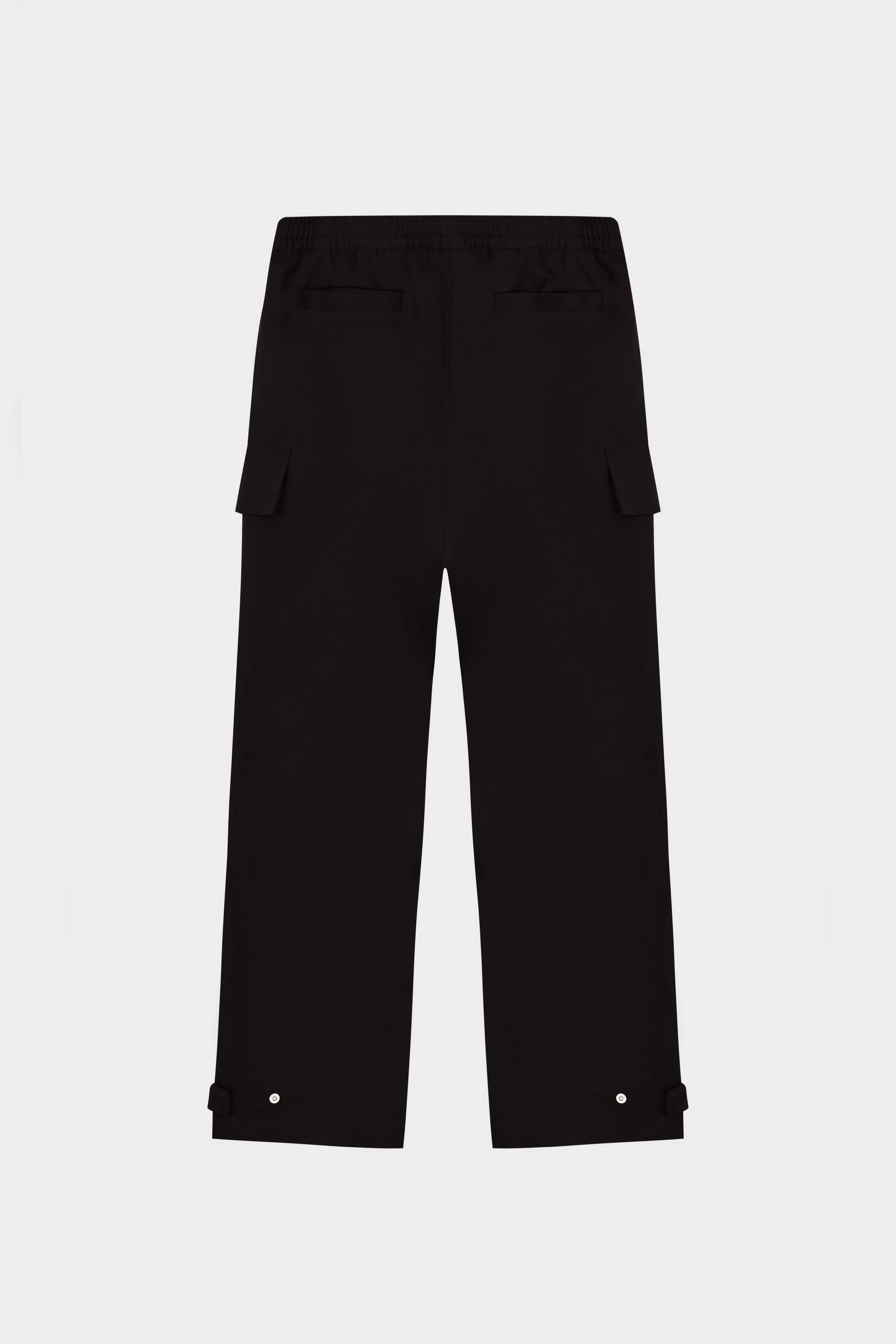 PLEATED WIDE LEG TROUSER - BLACK - Image 9