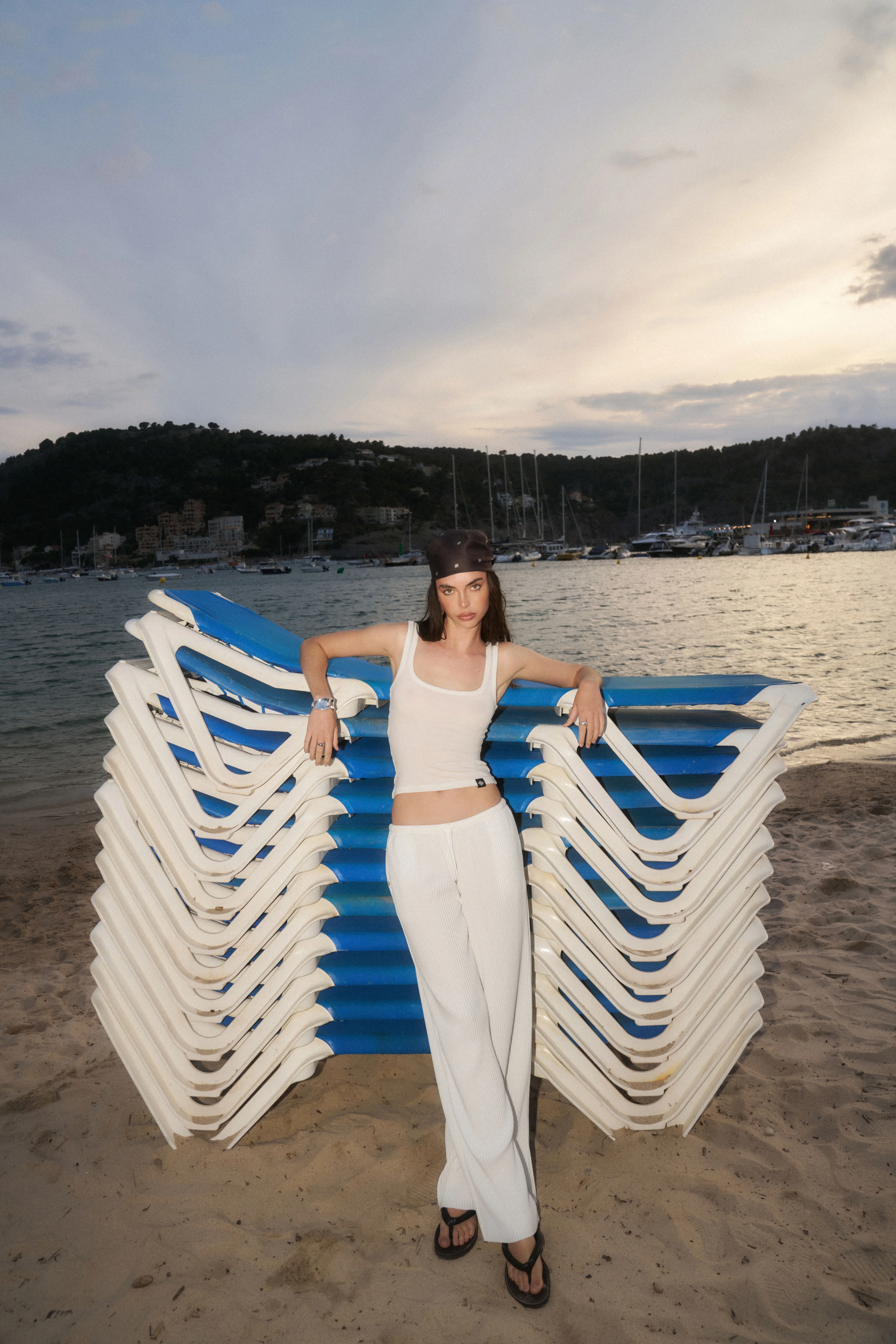PLISSE TROUSERS - CREAM - Image 7