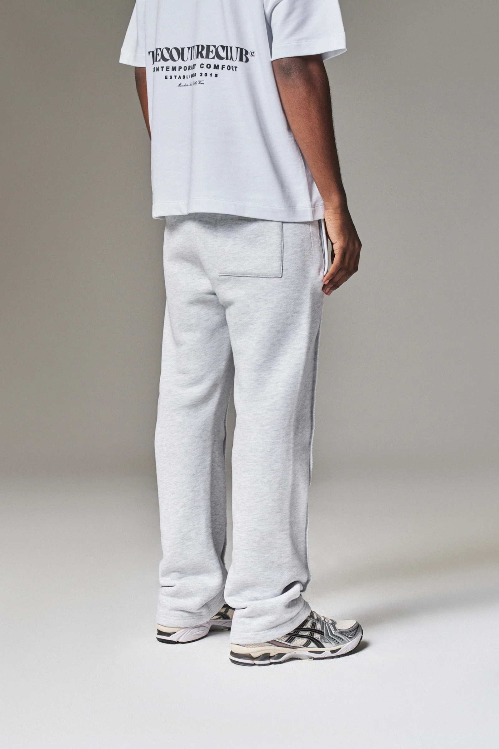COPYRIGHT STRAIGHT LEG JOGGERS - GREY MARL - Image 8