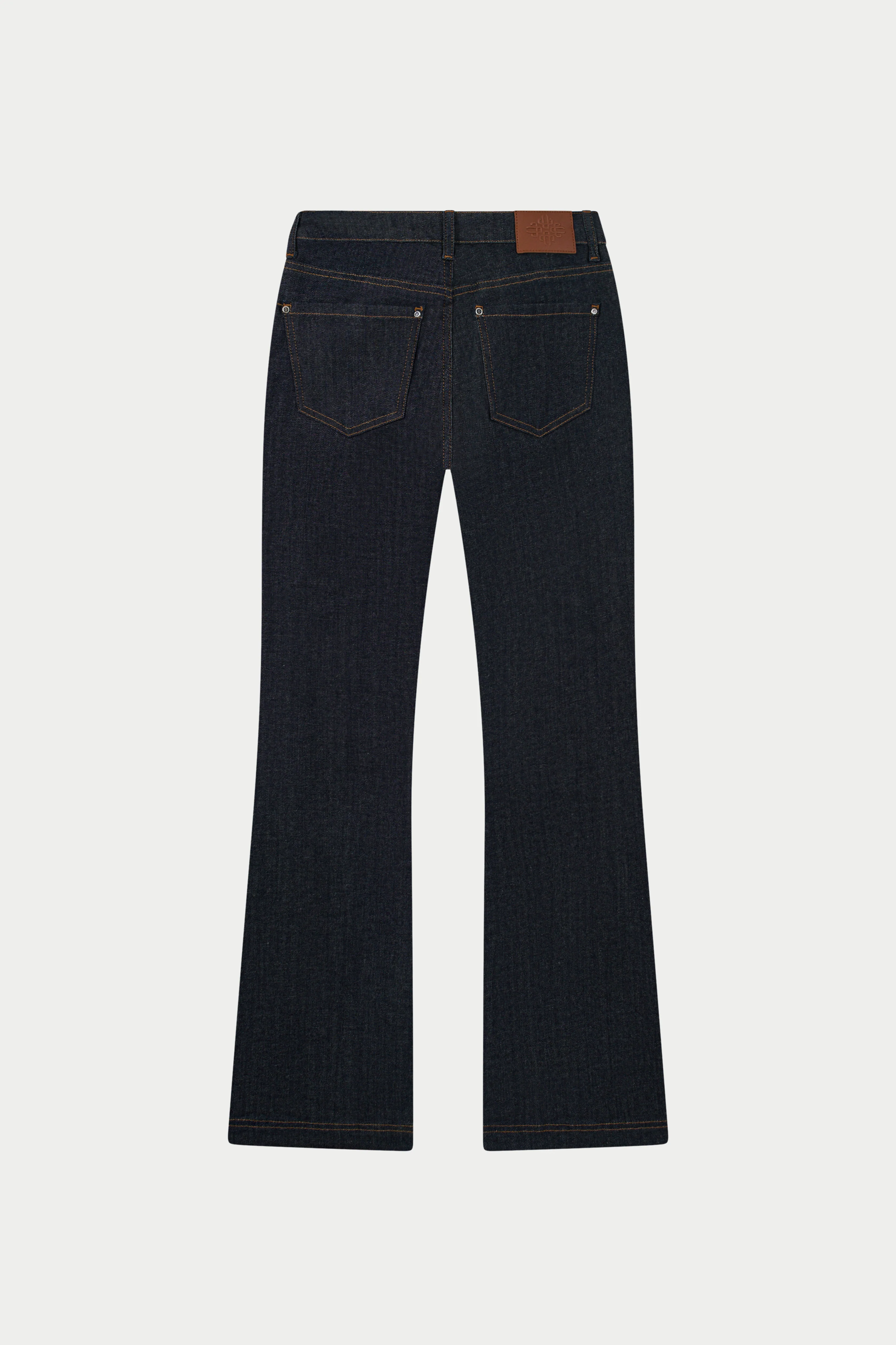 RELAXED FLARE JEANS - DARK INDIGO - Image 9
