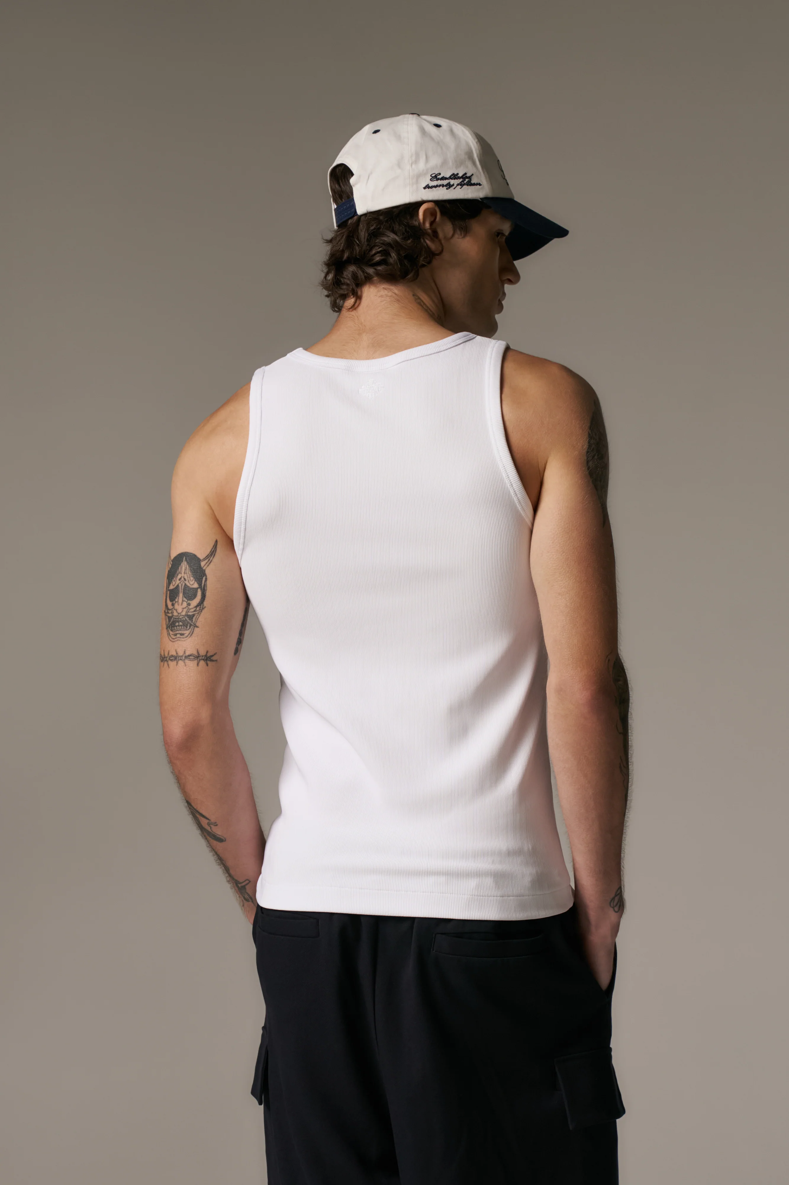 RIBBED VEST - WHITE - Image 6
