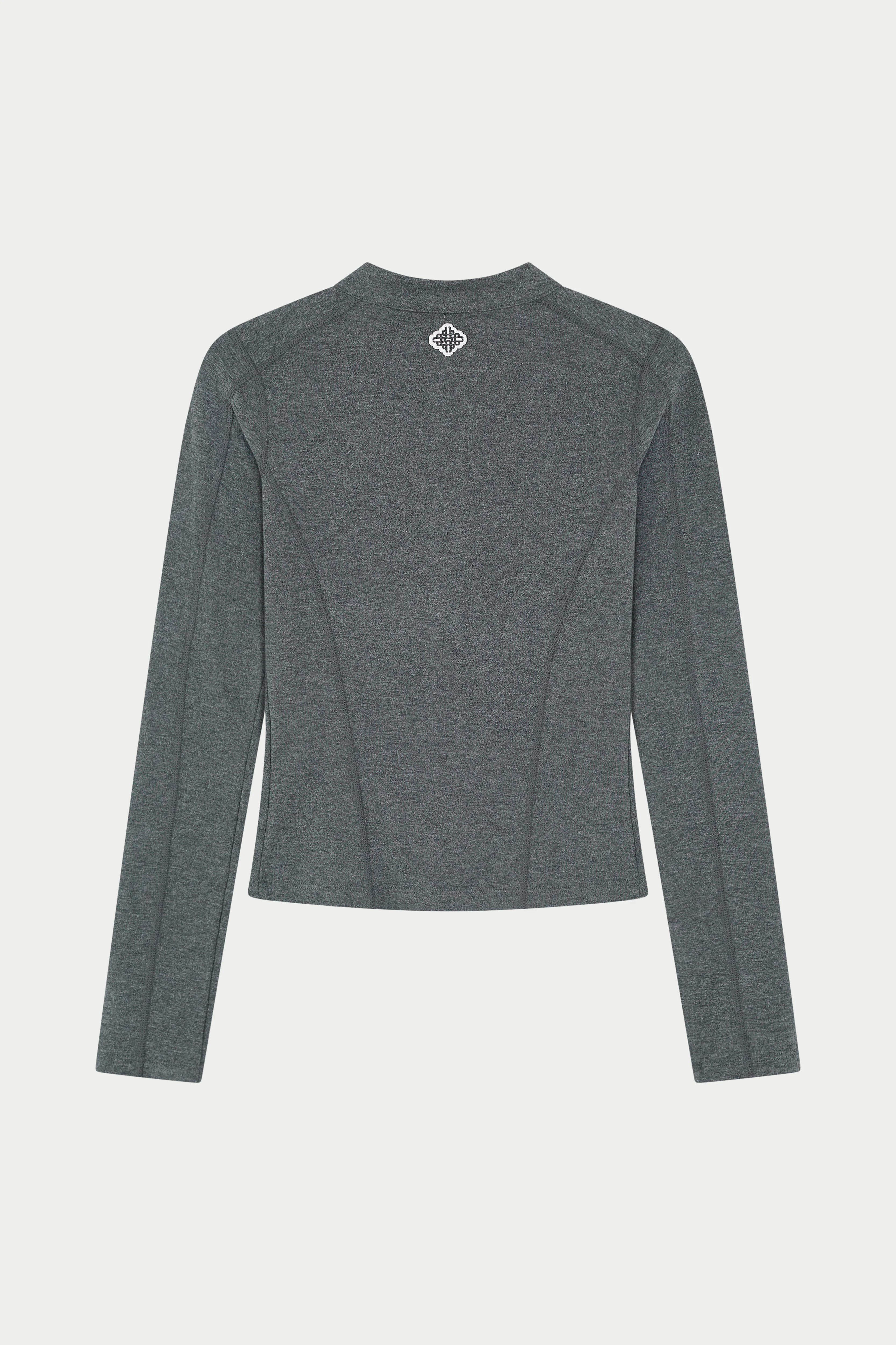 SCULPT SOFT TOUCH LONG SLEEVE ZIP THROUGH - CHARCOAL - Image 8