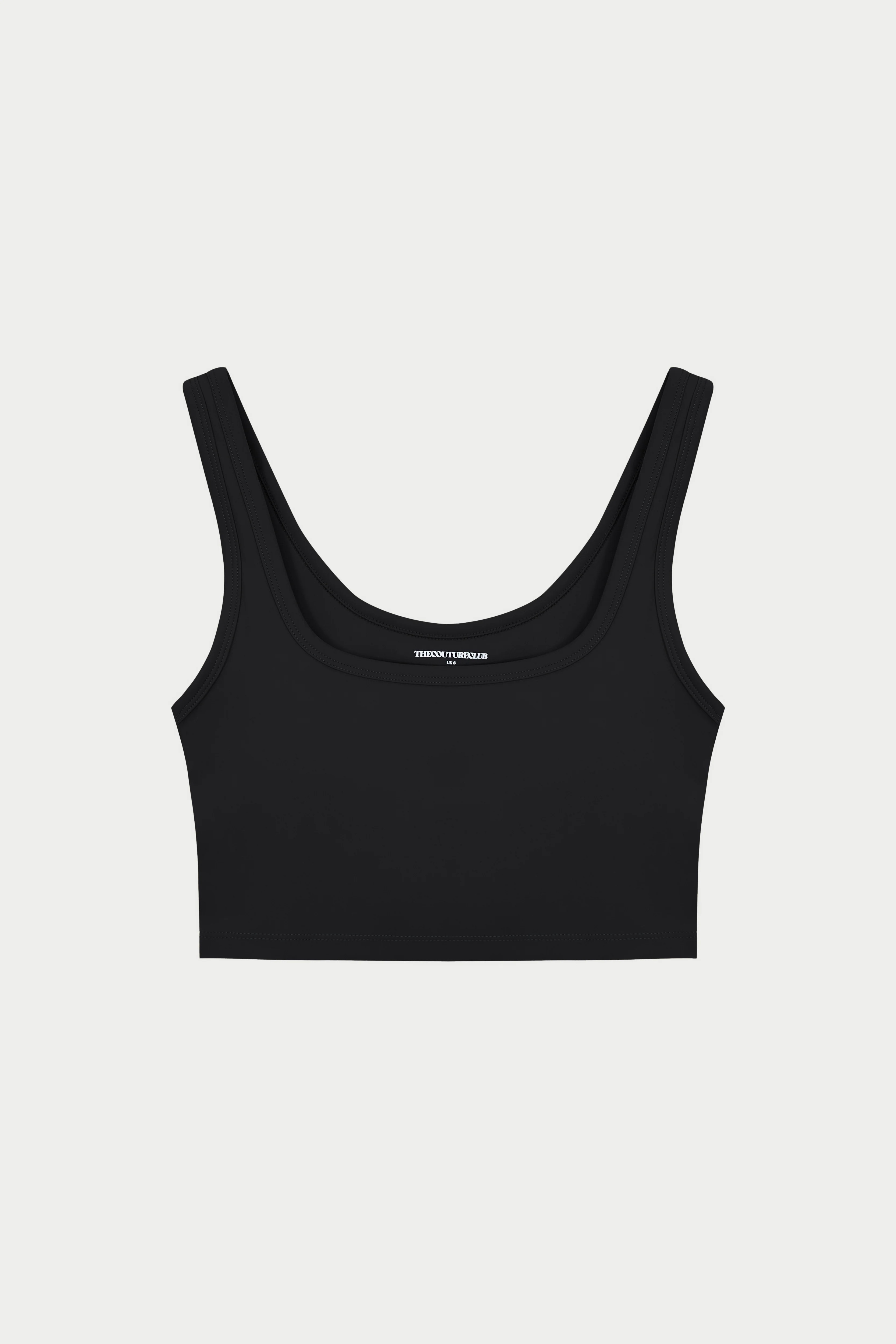 SCULPTING STRETCH EMBLEM SPORTS BRA - BLACK - Image 9