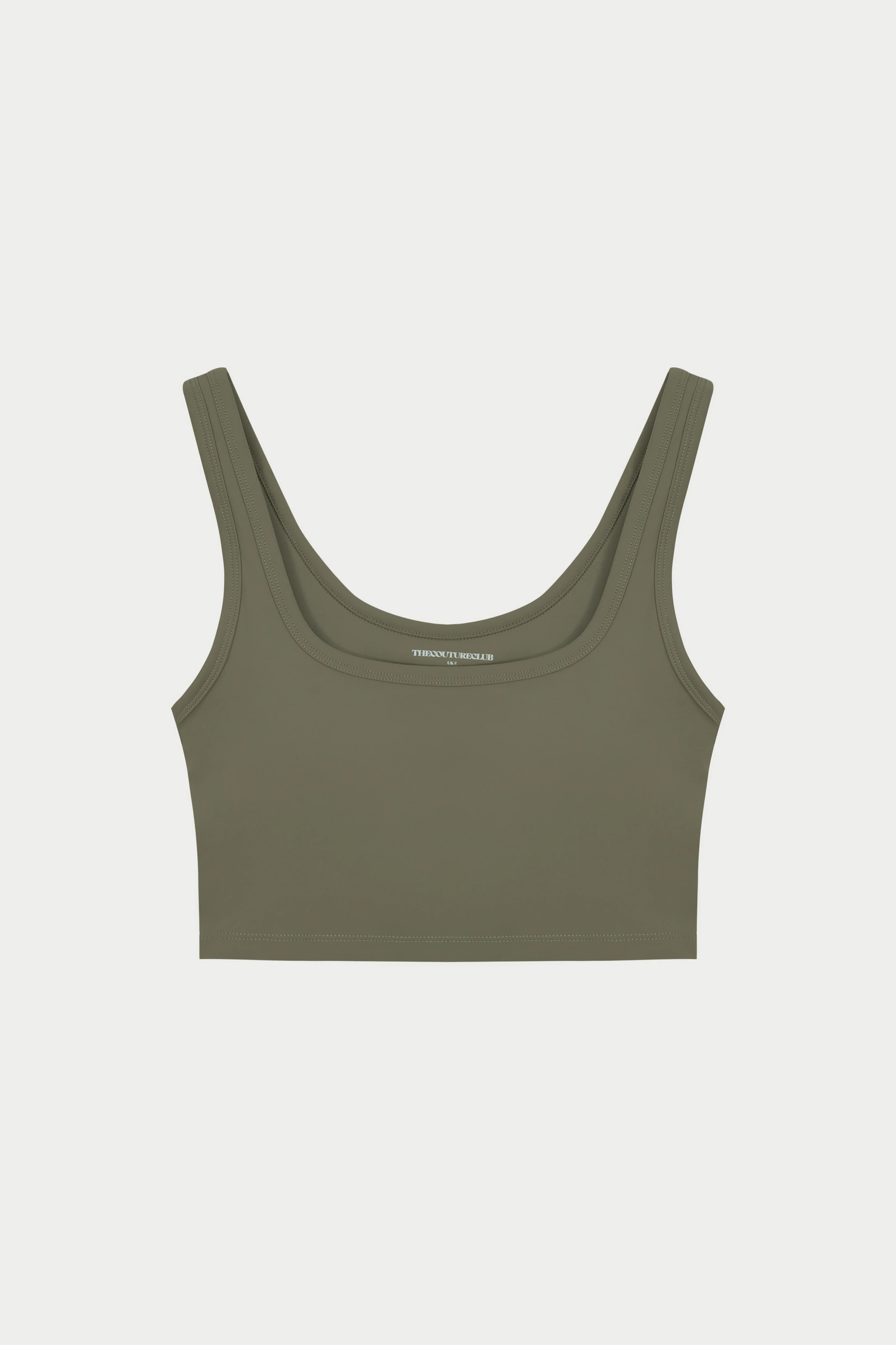 SCULPTING STRETCH EMBLEM SPORTS BRA - KHAKI - Image 7